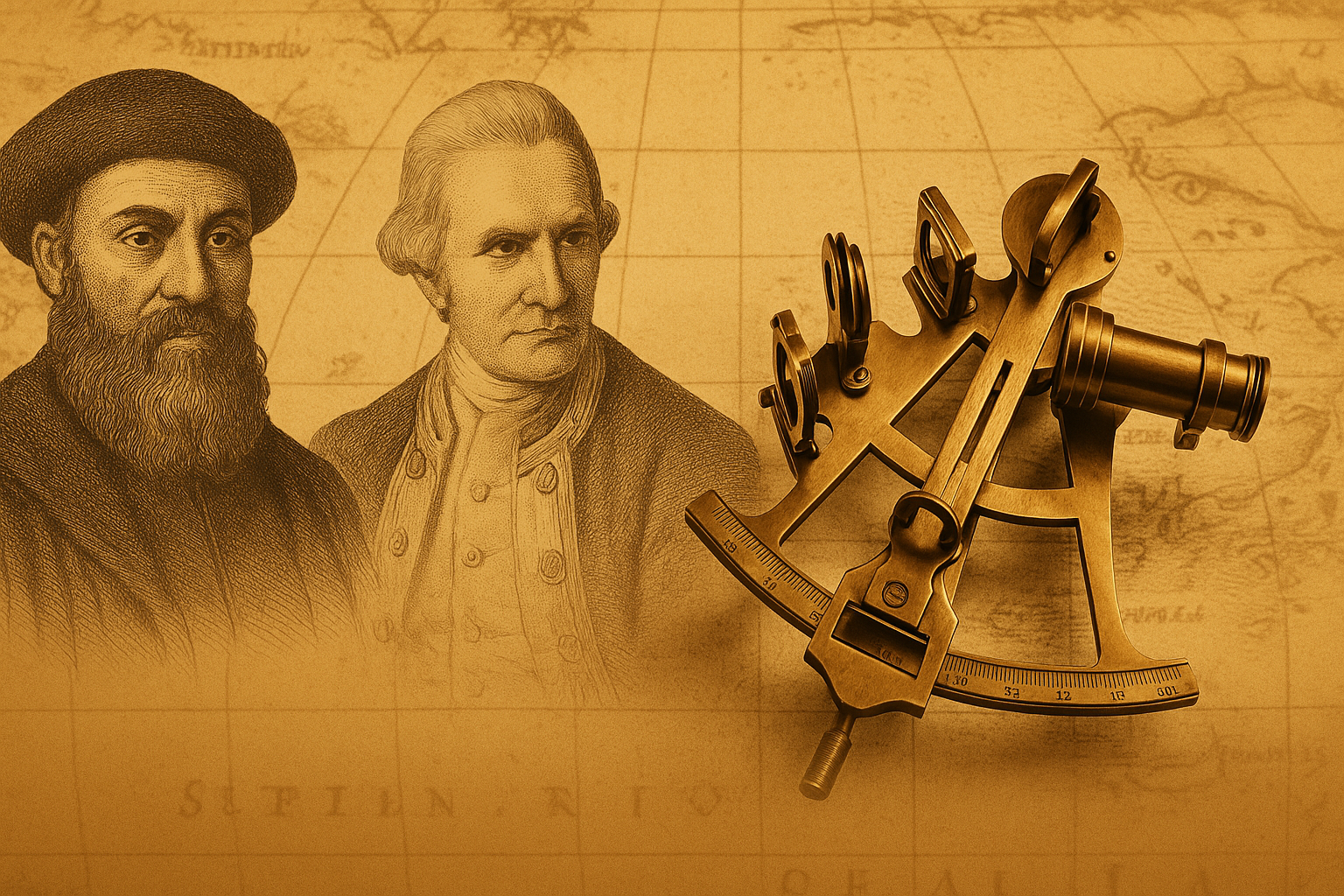 Sekstant w rękach odkrywców: Magellan, Cook i inni wielcy podróżnicy