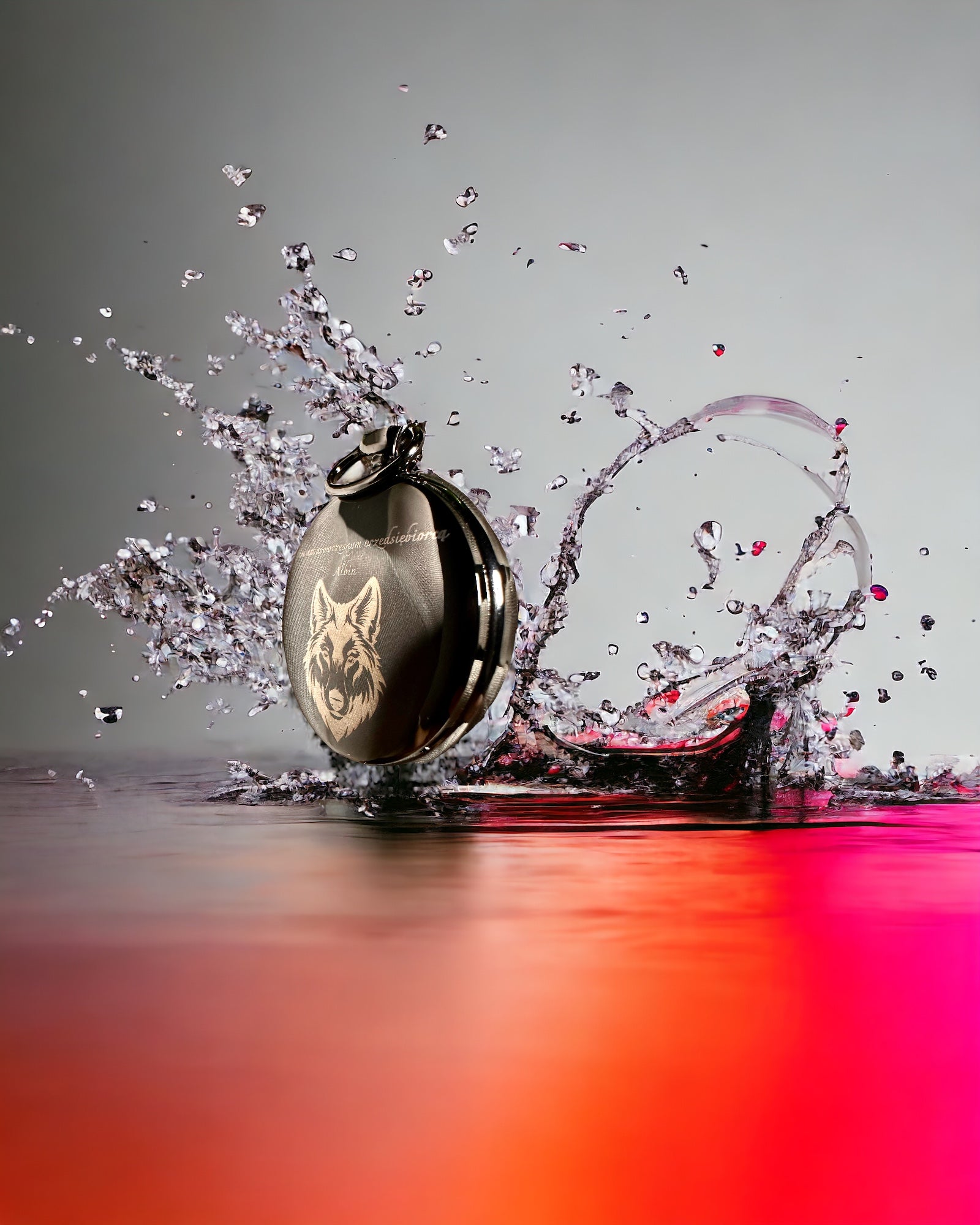 Klassisk Mekanisk Lommeur med Dobbelt Dæksel – Manuel, Sort, personalisering med gravering