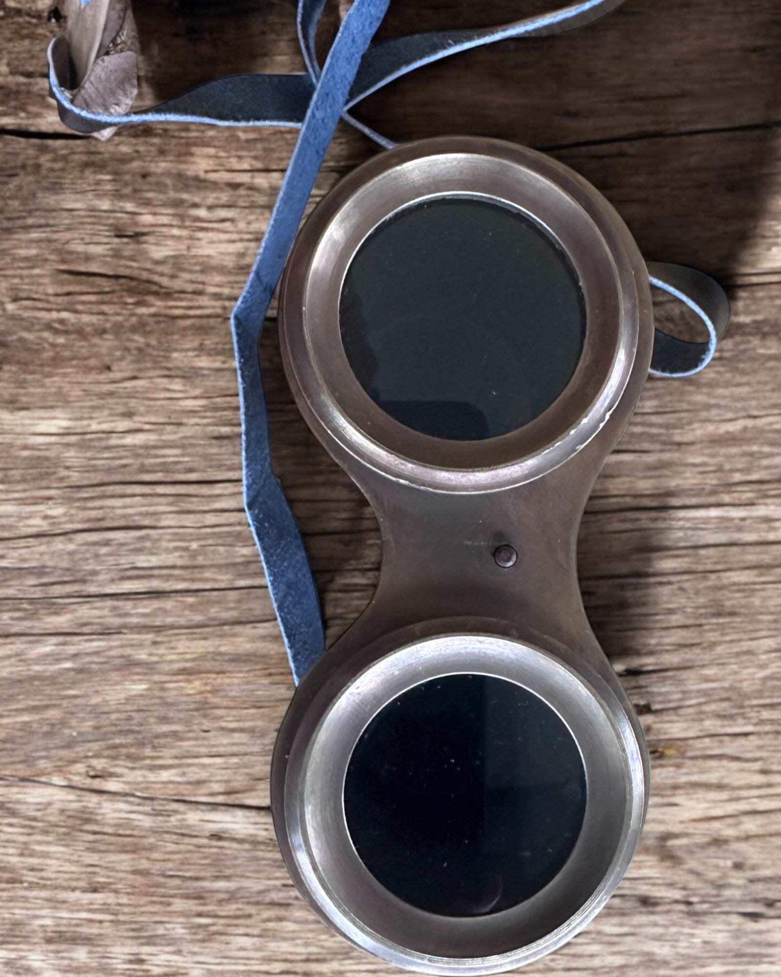 Kikkert med læderetui Victorian's Eye, 11 cm Messing, Hånddekoreret, personalisering med gravering til gave