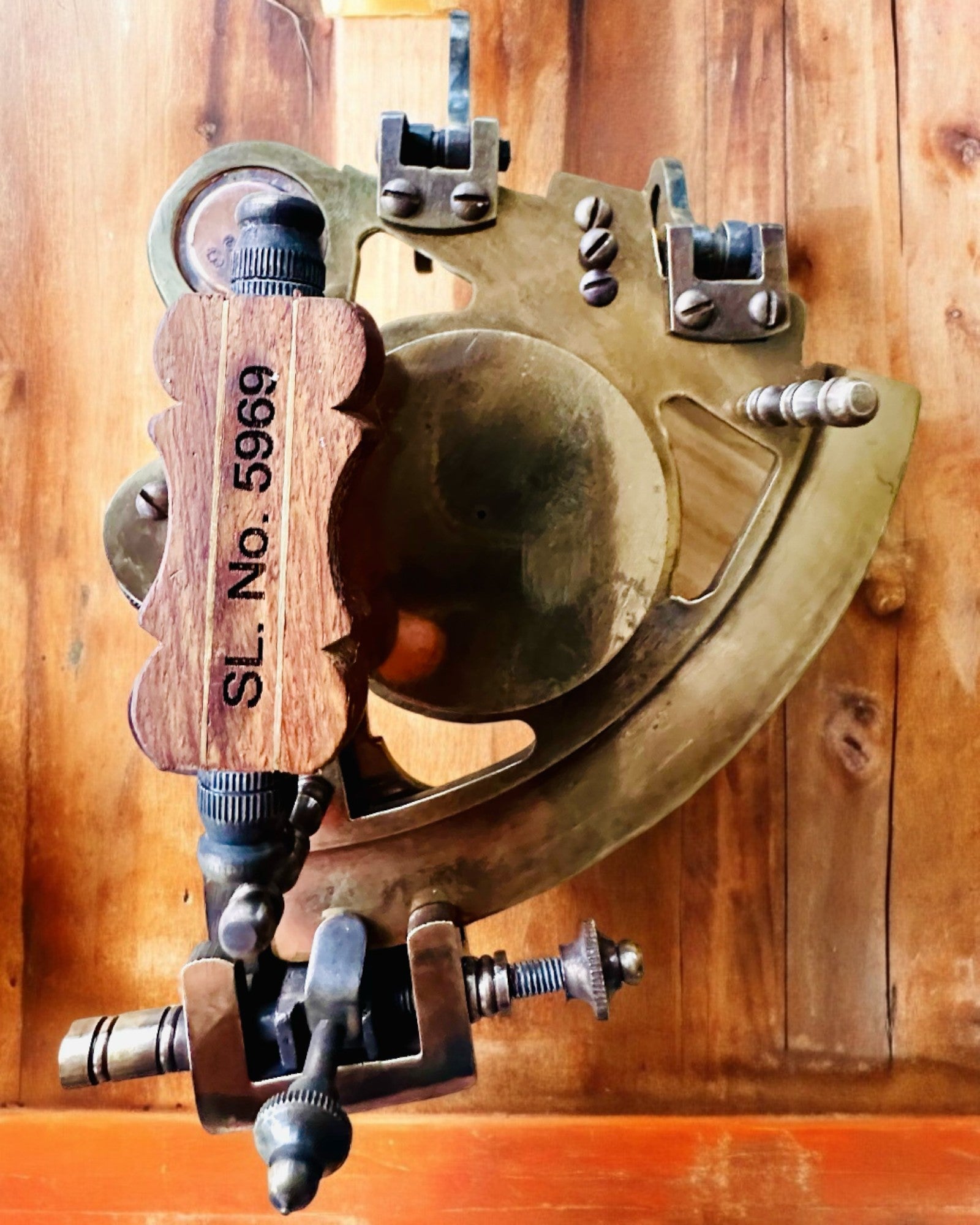 Sekstant Premium med Antik Kompas - mulighed for personlig gravering