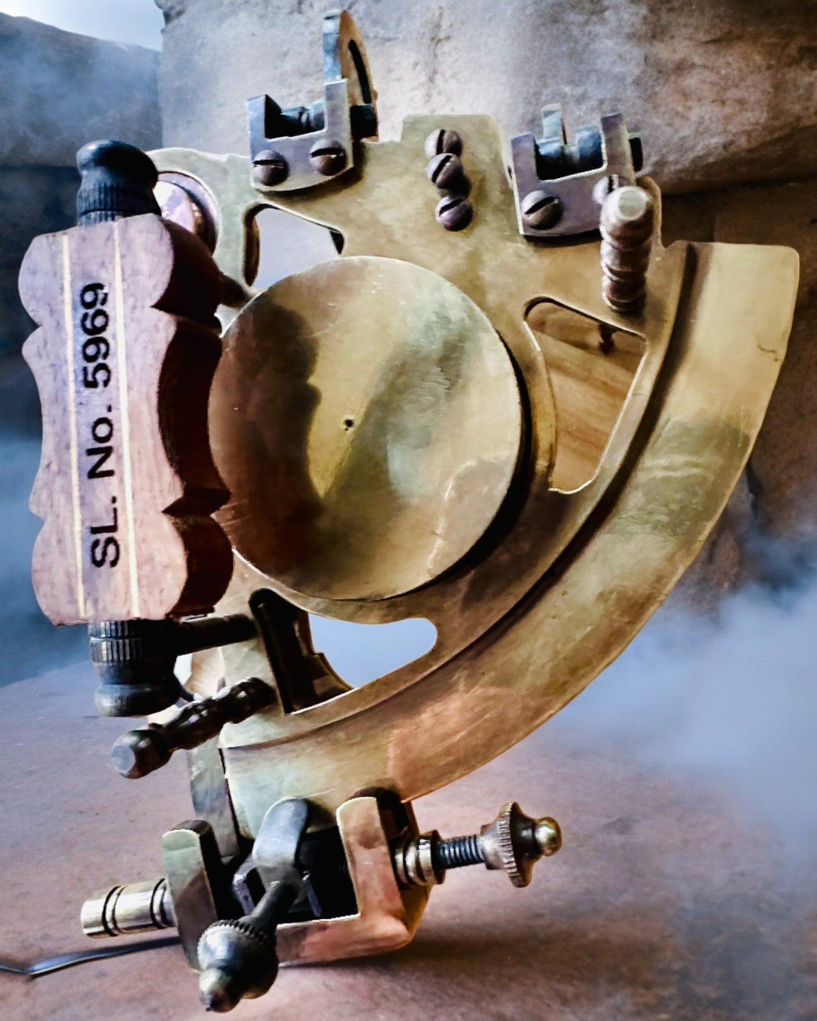 Sekstant Premium med Antik Kompas - mulighed for personlig gravering