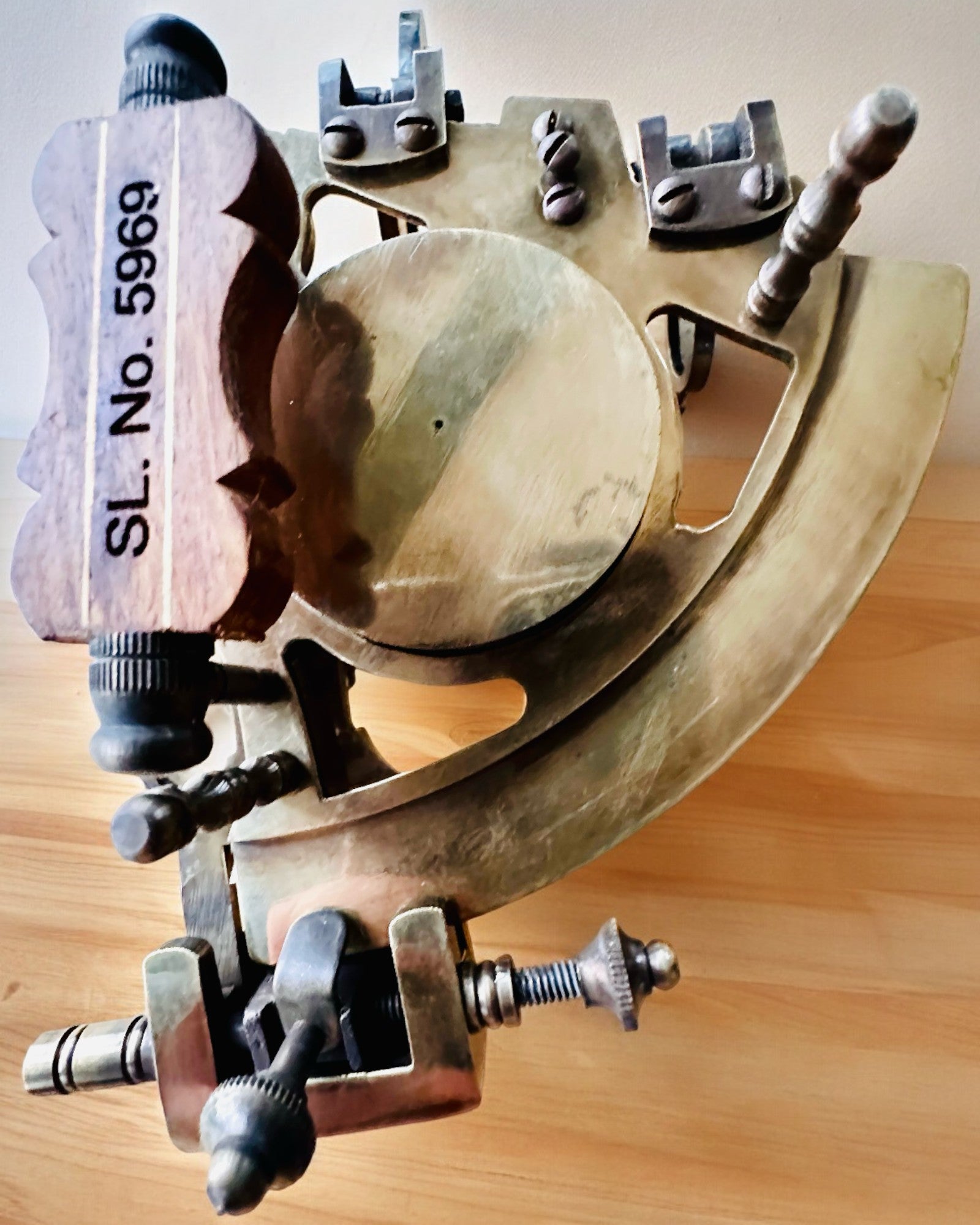 Sekstant Premium med Antik Kompas - mulighed for personlig gravering