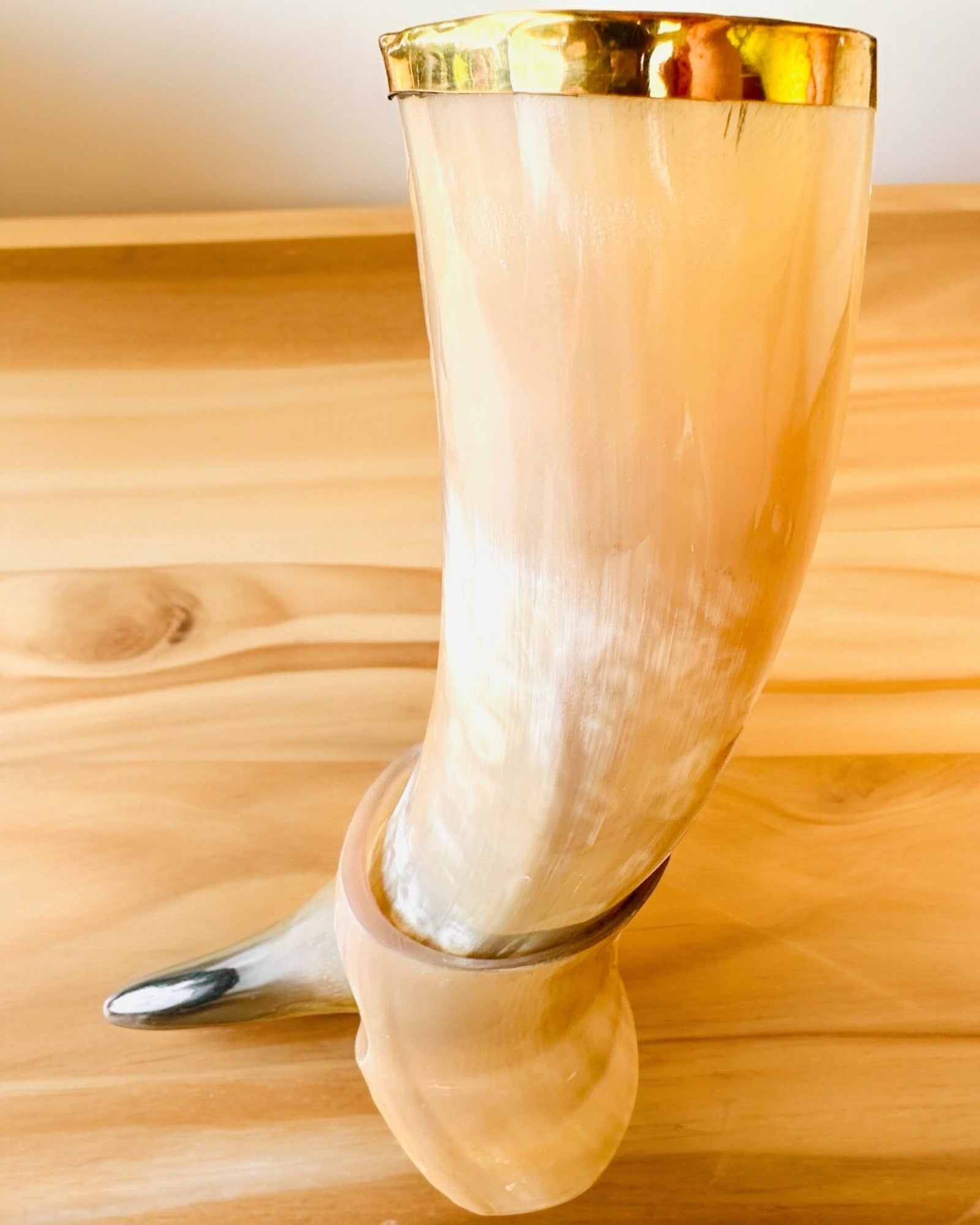 Hornkrus "Viking Valor" - Håndgraveret, Premium Kvalitet - 4 varianter at vælge imellem