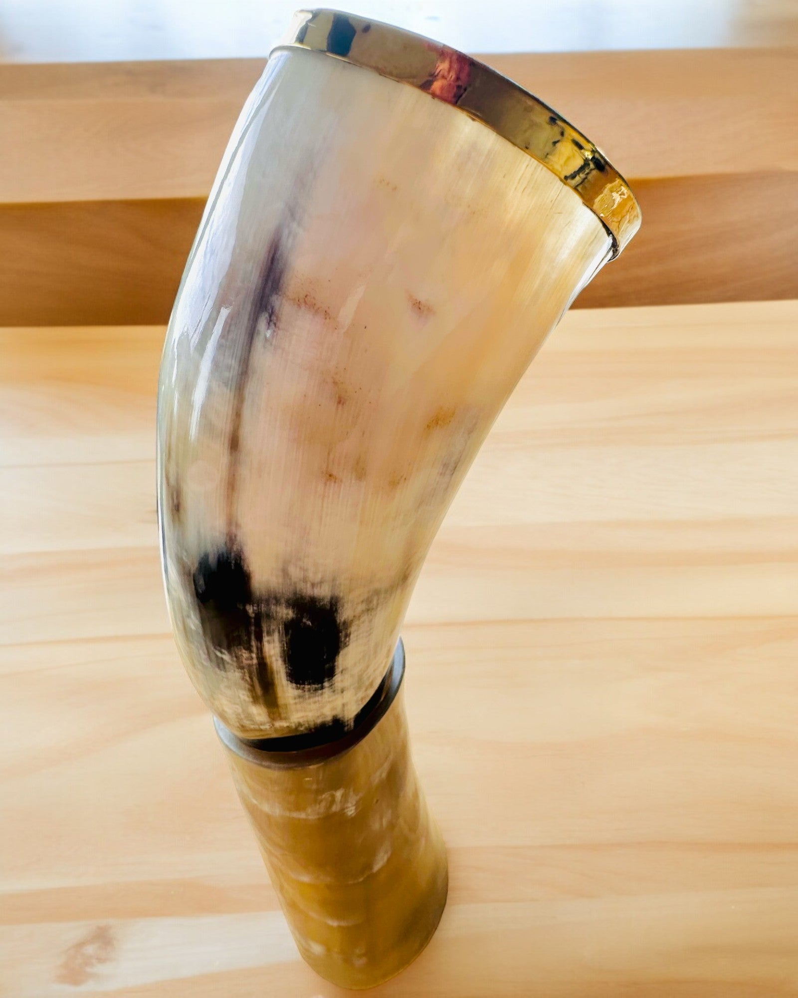 Hornkrus "Viking Valor" - Håndgraveret, Premium Kvalitet - 4 varianter at vælge imellem