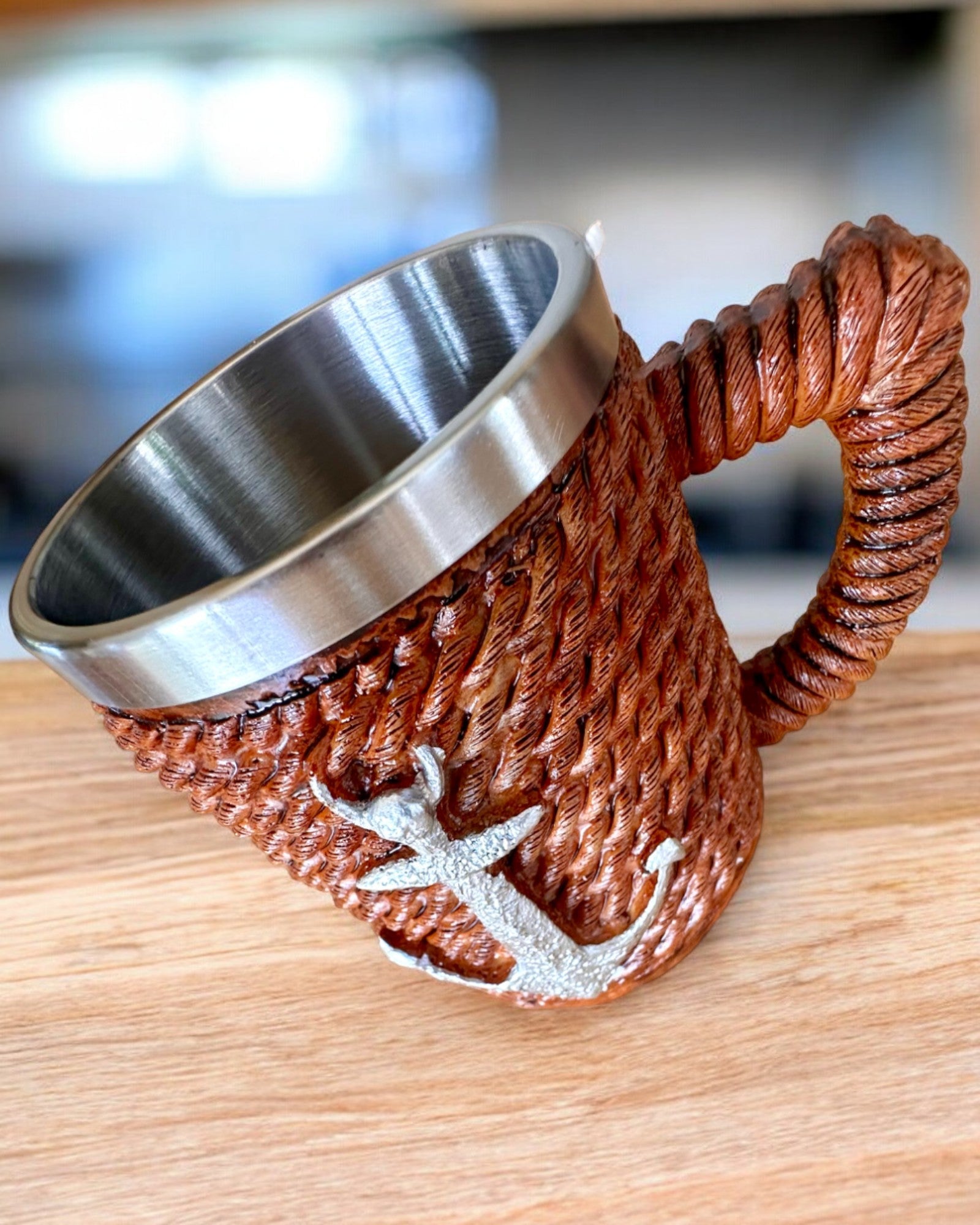 Krus "Morski Skarb" i rustfrit stål, mulighed for personlig gravering som gave