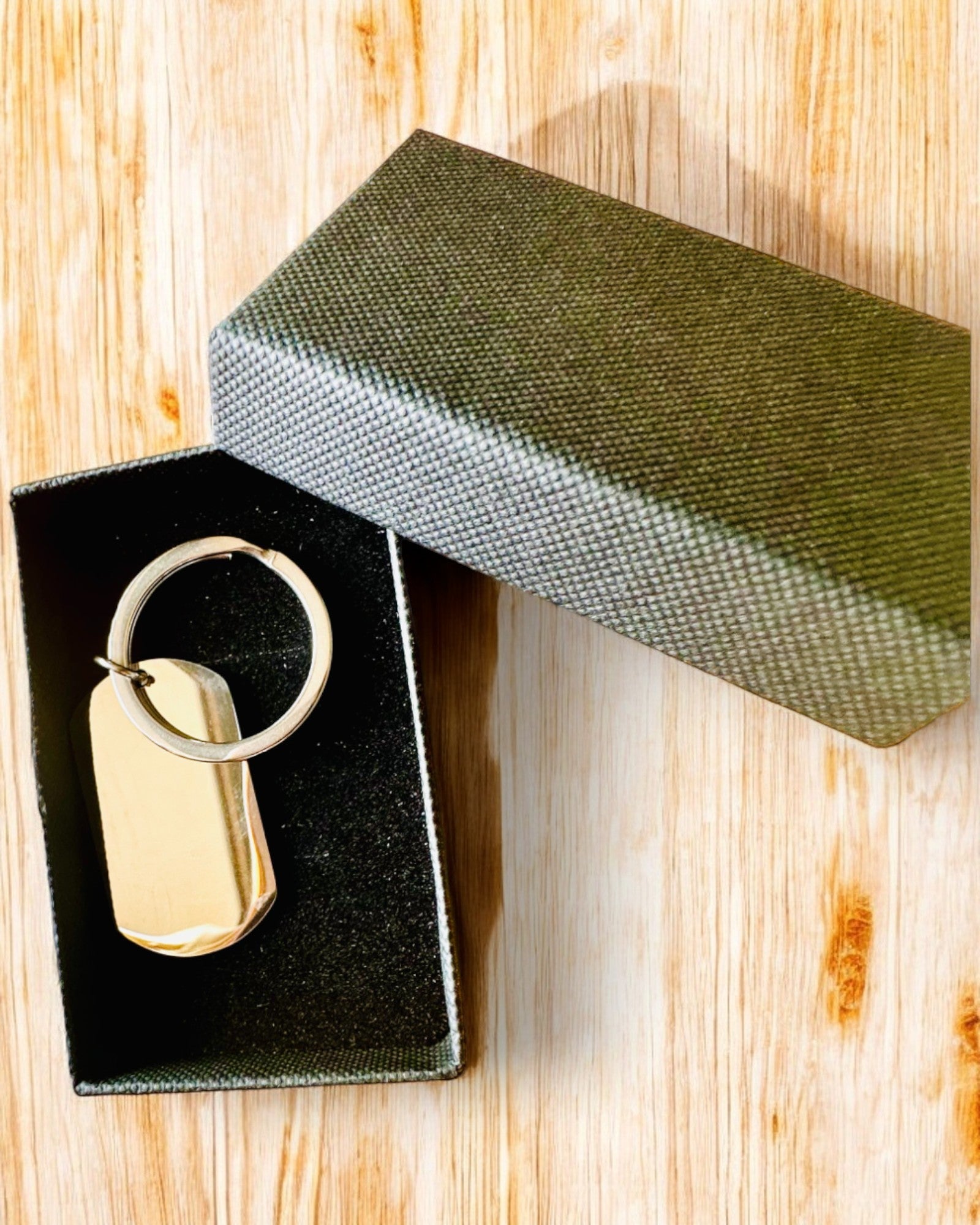 Militær ID Nøglering "Hundetegn" i Rustfrit Stål – Personlig Gravering