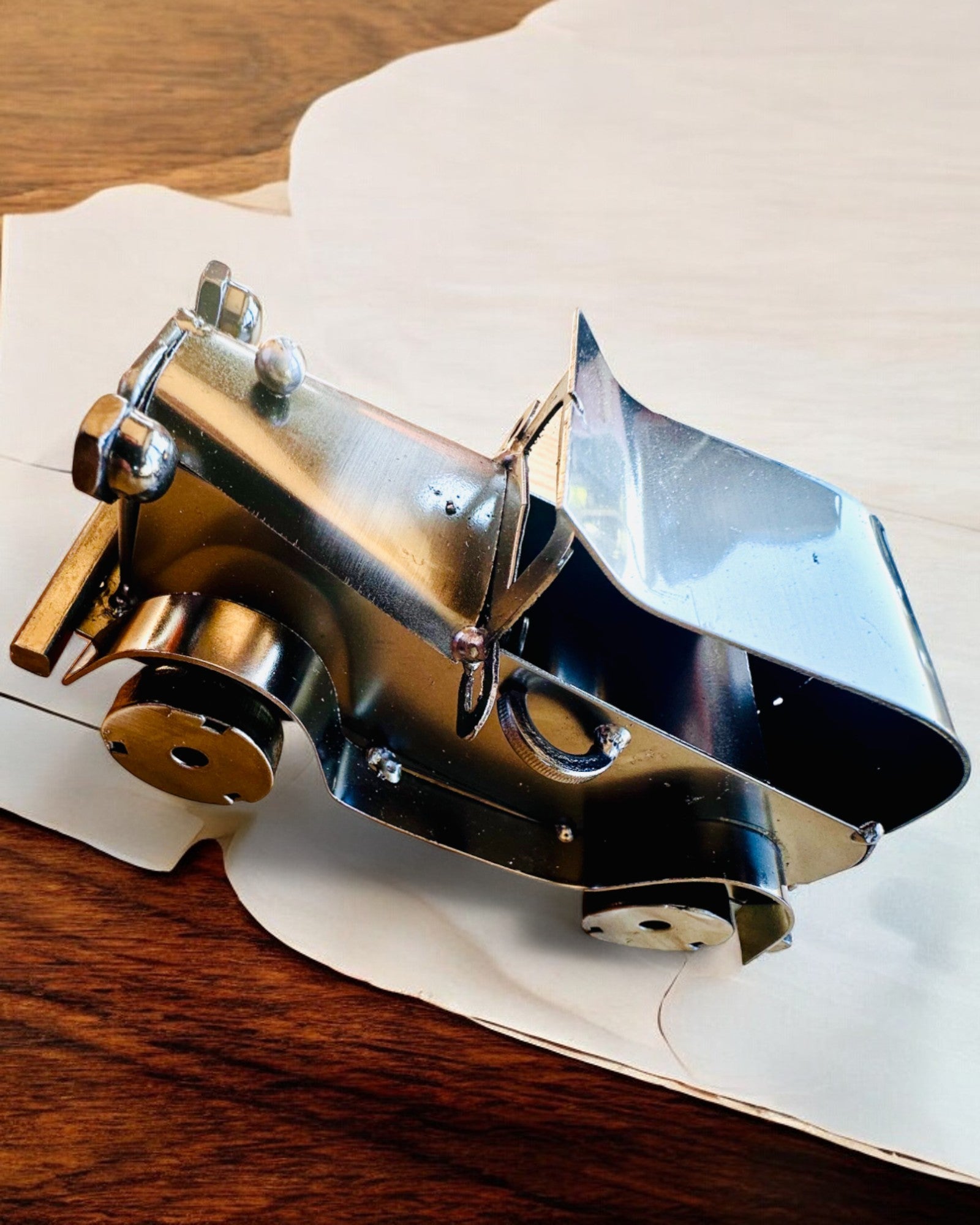 Retro klassisk bil, bil, af jern - "Vintage Drive" kollektion, bilmodel, personliggørelse med gravering som gave