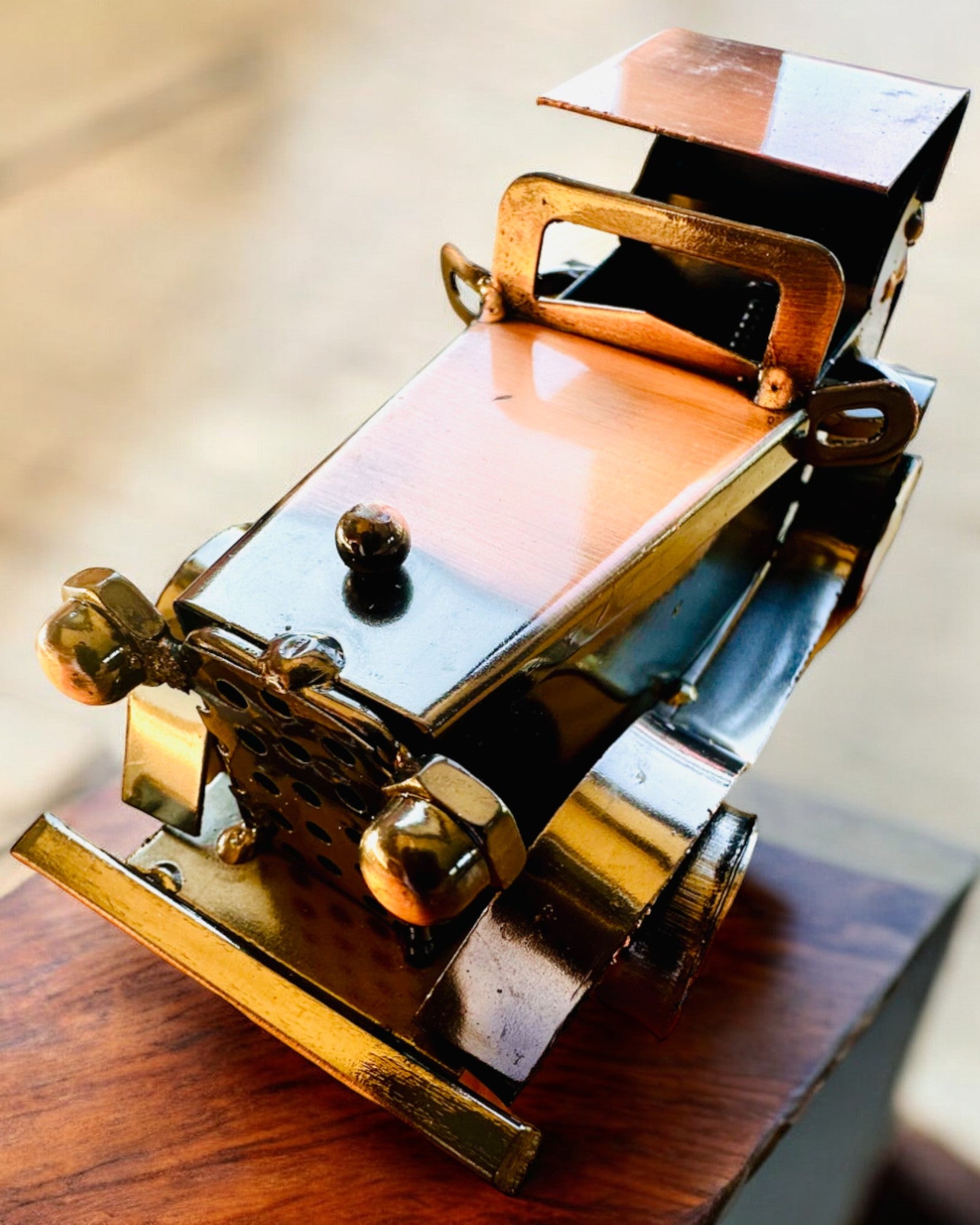 Retro klassisk bil, bil, af jern - "Vintage Drive" kollektion, bilmodel, personliggørelse med gravering som gave