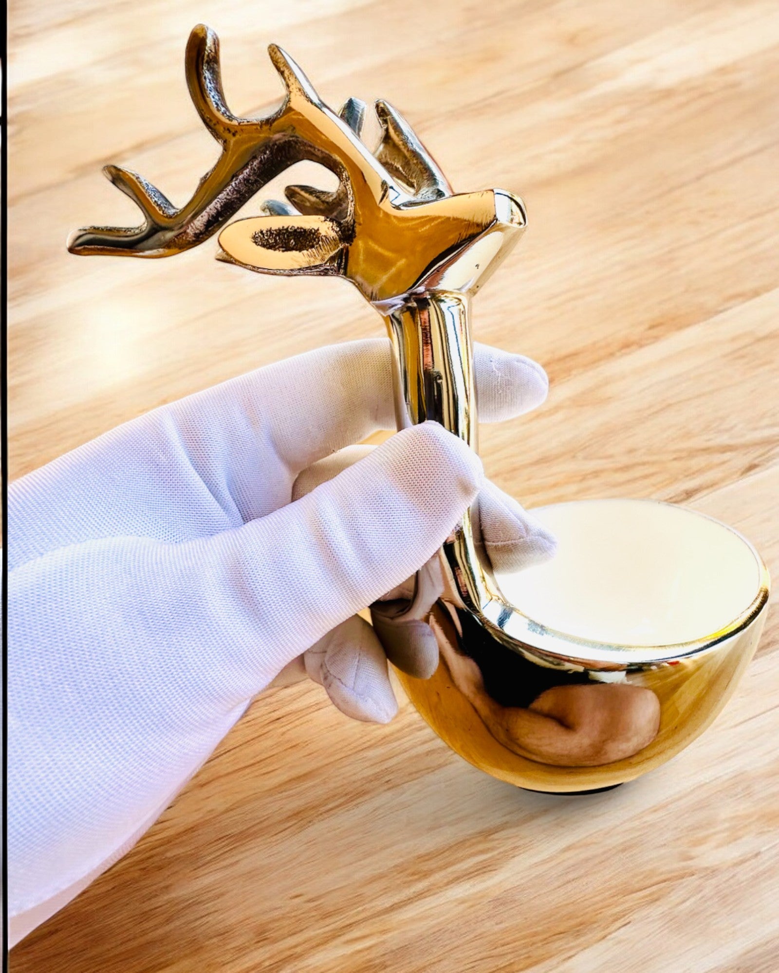 Elegant skål Hornet Skønhed – Håndværk fra Indien, personalisering med gravering