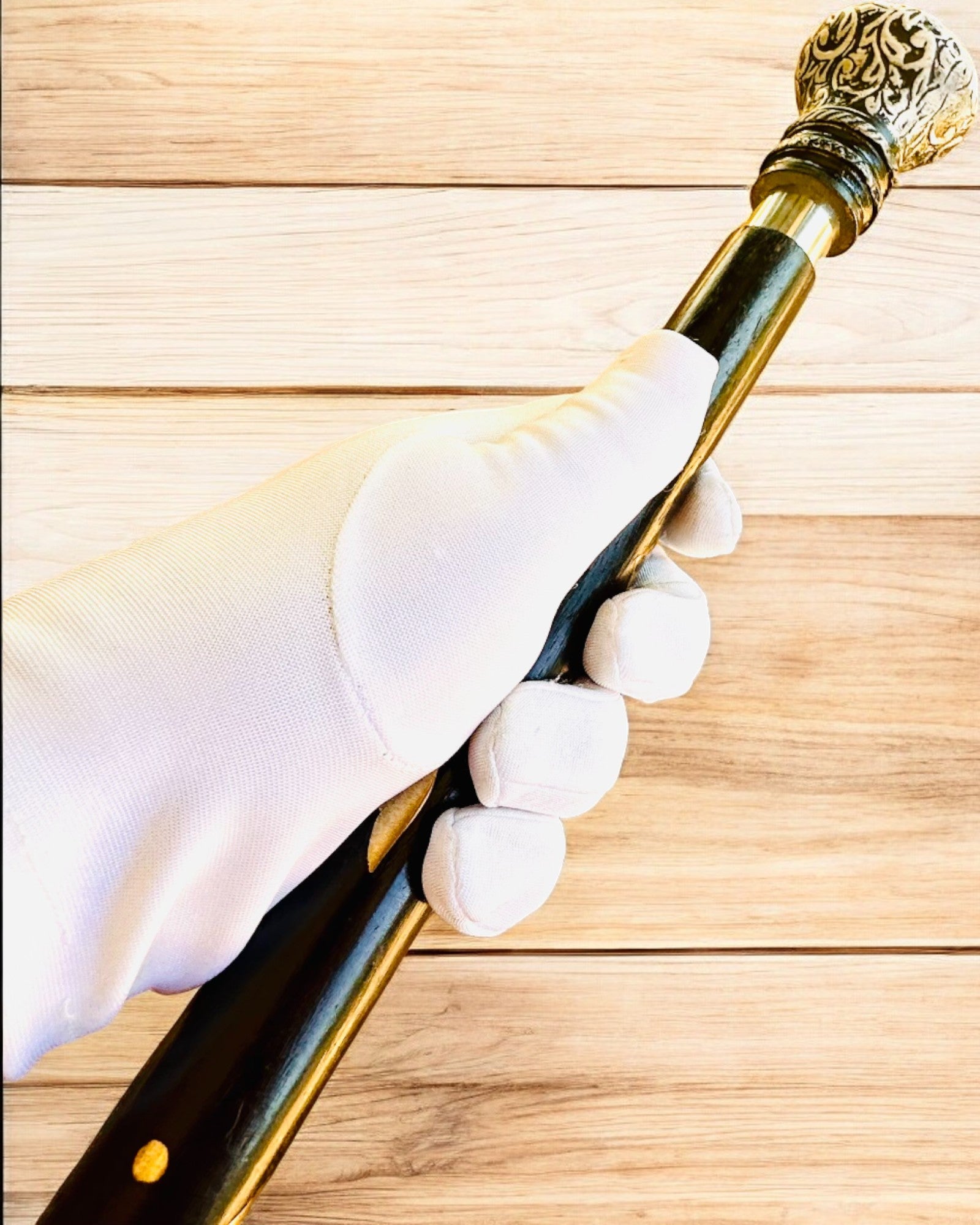 Vandrestok "Majestætens Stok" Træ Håndlavet, mulighed for gravering, 2 varianter at vælge imellem