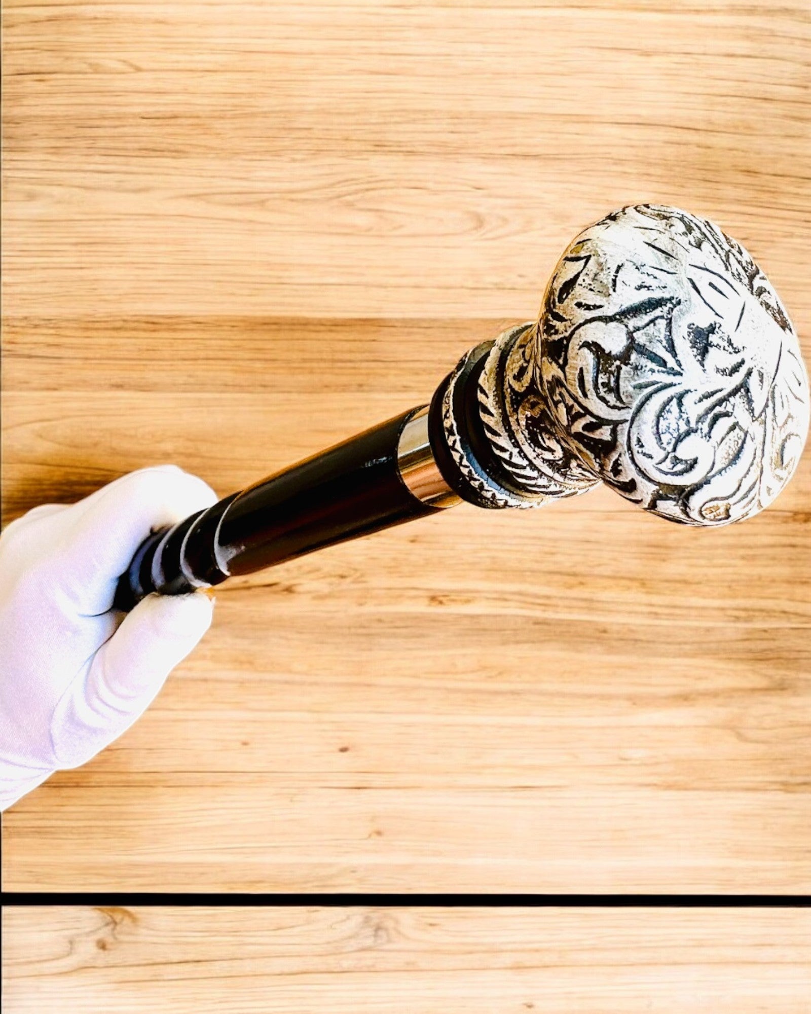 Vandrestok "Majestætens Stok" Træ Håndlavet, mulighed for gravering, 2 varianter at vælge imellem