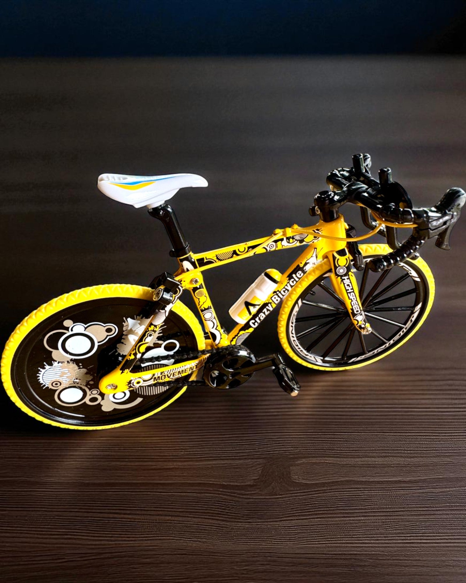 Miniature Metal Modelcykel Samlerobjekt "Speed Rider 1.2" – personalisering med gravering som gave, 2 farvevarianter