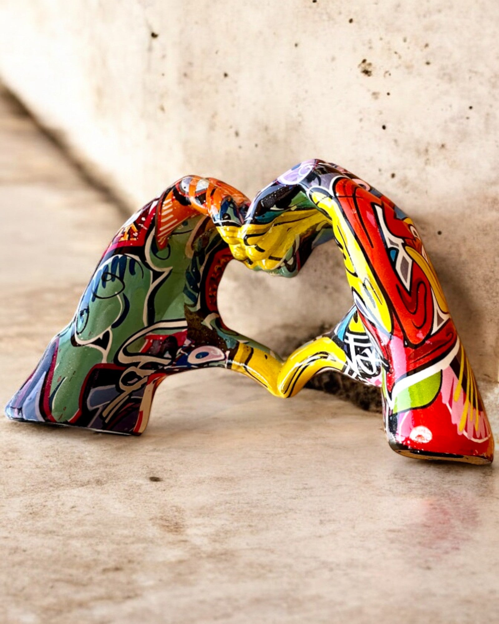 Dekorativ figur Farverigt Dekorativt Håndtag ArtBrace - mulighed for personlig gravering, som gave