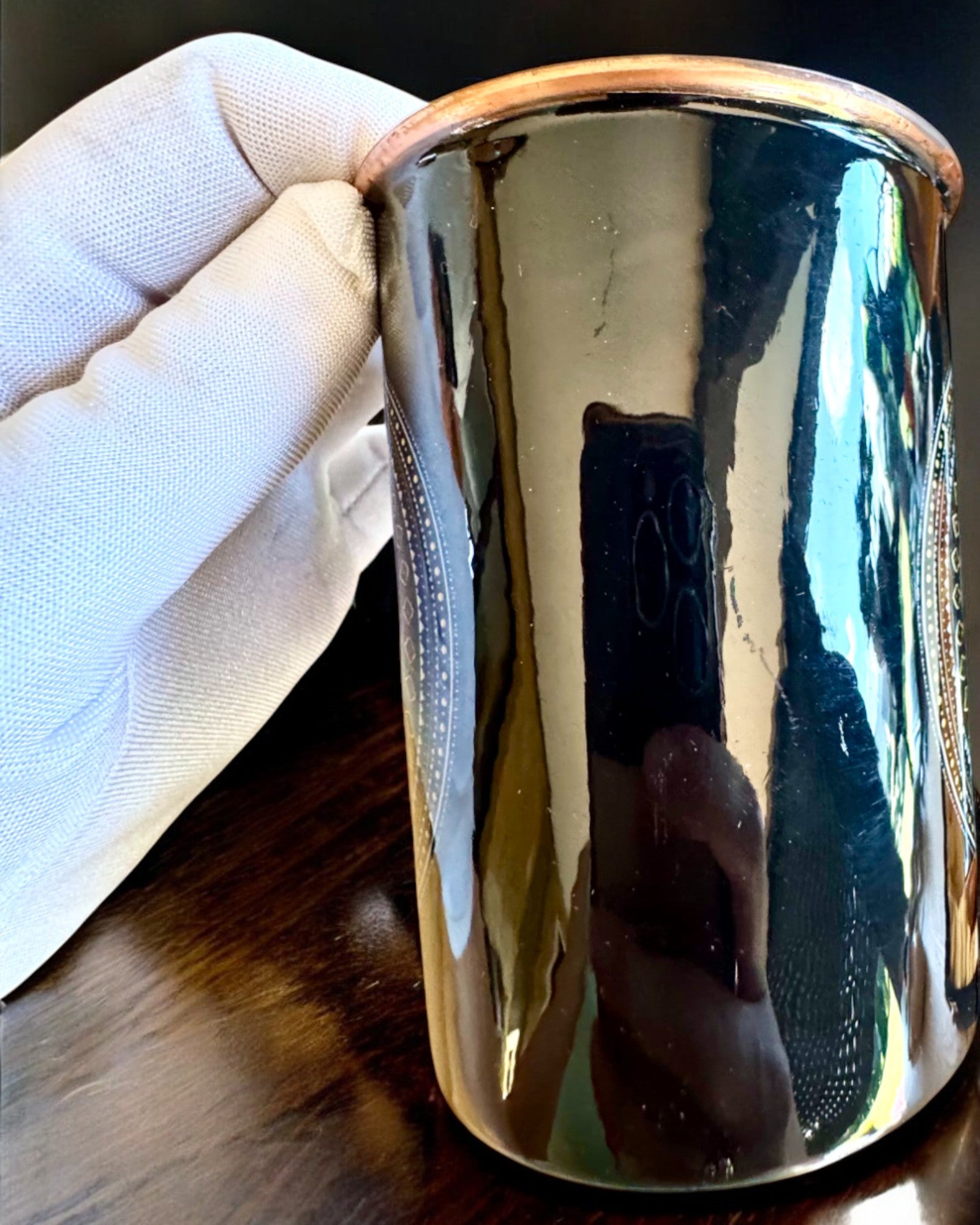 Kobbersæt Mandala – Flaske 1L + 2 Krus i Etui, mulighed for personliggørelse med gravering som gave