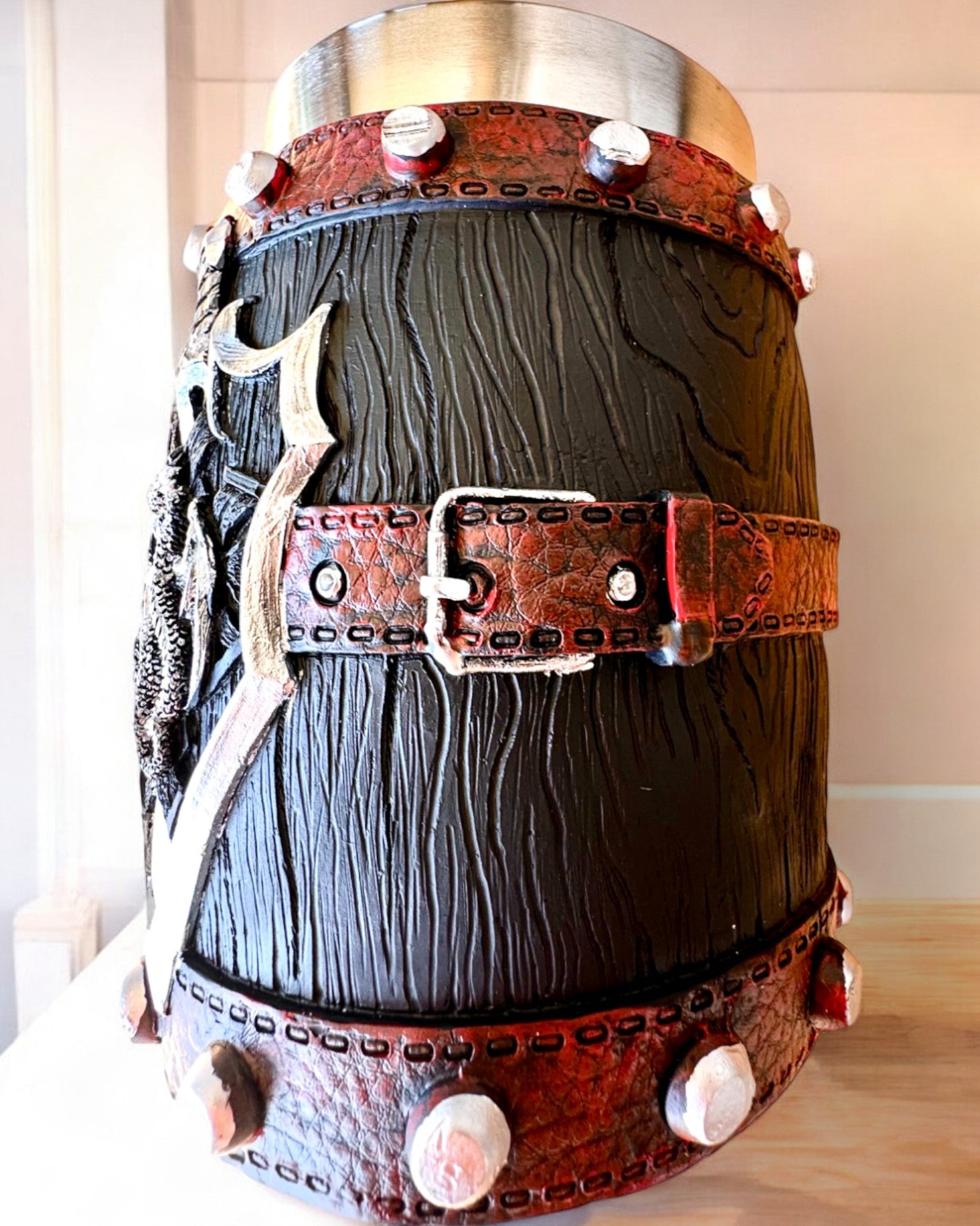 Mroczny Kufel Smoczego Wojownika med Mulighed for Gravering som gave, kapacitet 600 ml