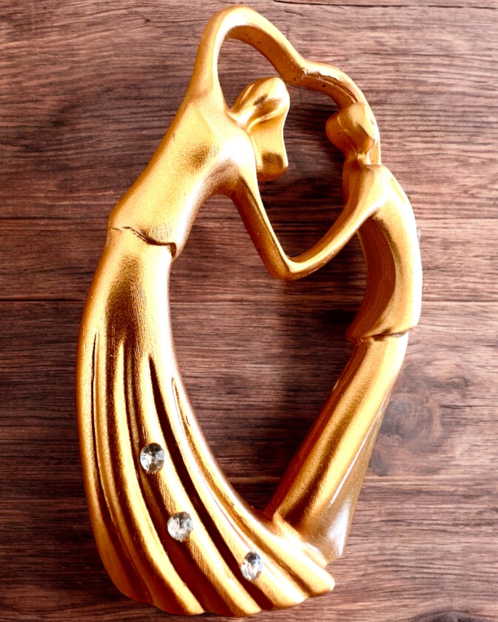 Figur symbol på kærlighed - "Evig Nærhed" som gave, personalisering med gravering