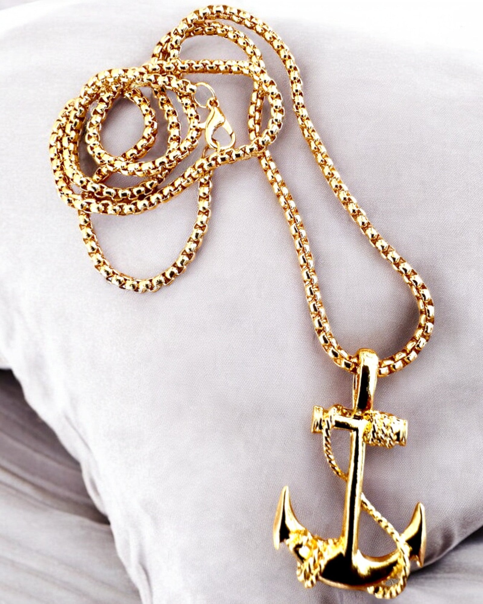 Determinationens Anker, Søamulet, halskæde, mulighed for personlig gravering som gave, 3 varianter at vælge imellem