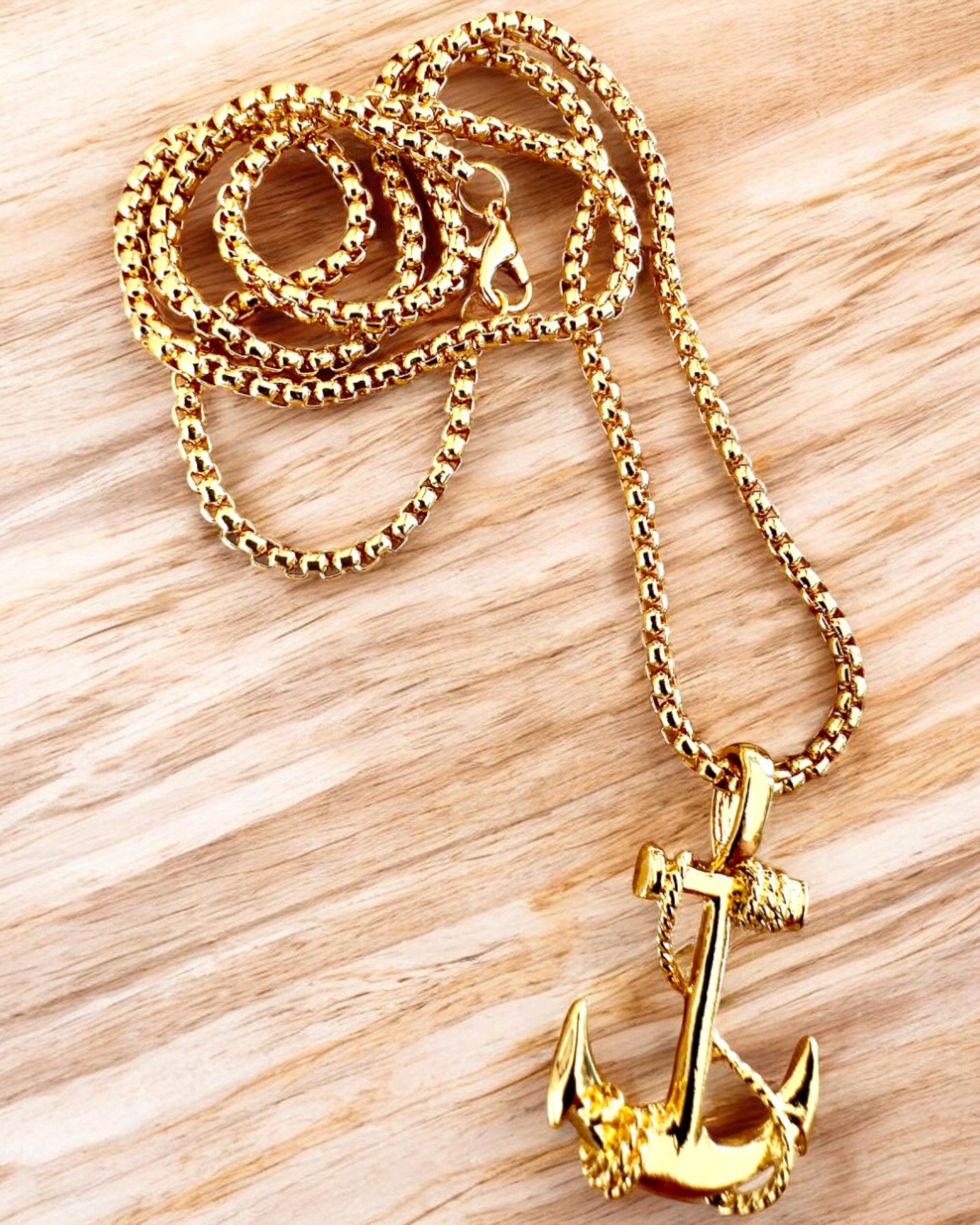 Determinationens Anker, Søamulet, halskæde, mulighed for personlig gravering som gave, 3 varianter at vælge imellem