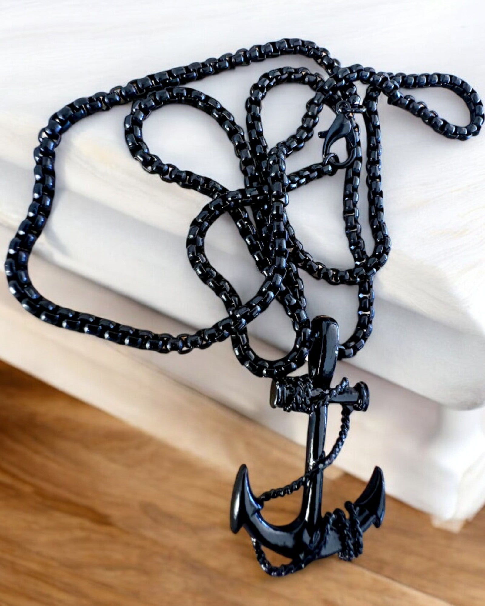 Determinationens Anker, Søamulet, halskæde, mulighed for personlig gravering som gave, 3 varianter at vælge imellem