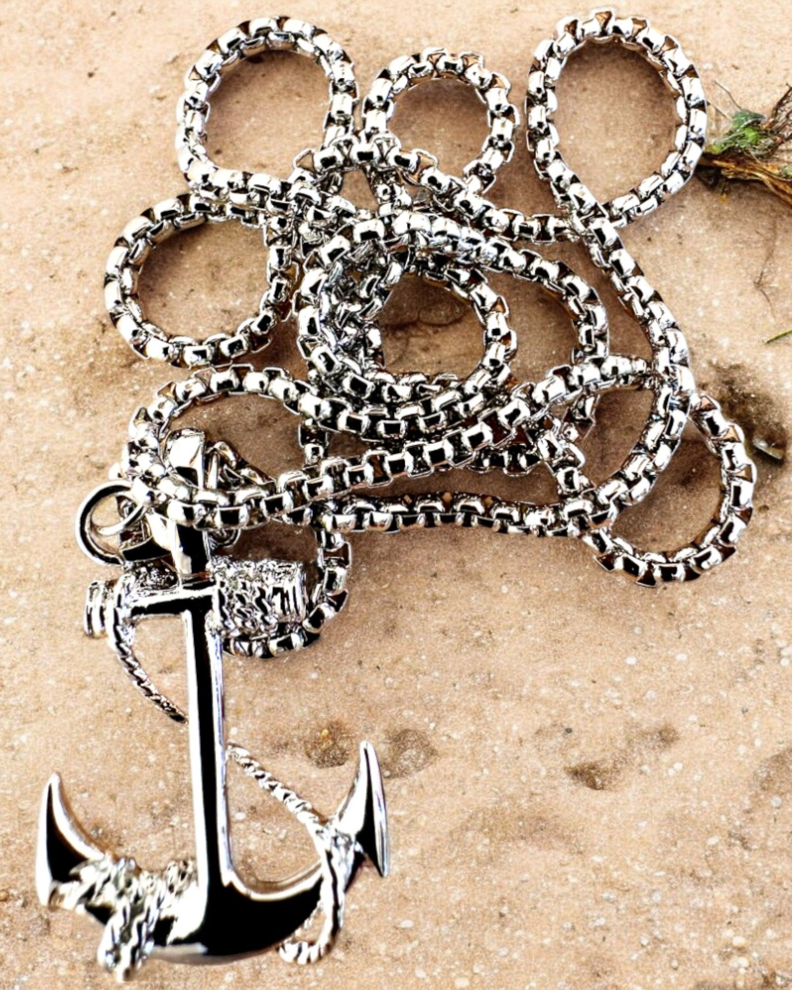 Determinationens Anker, Søamulet, halskæde, mulighed for personlig gravering som gave, 3 varianter at vælge imellem