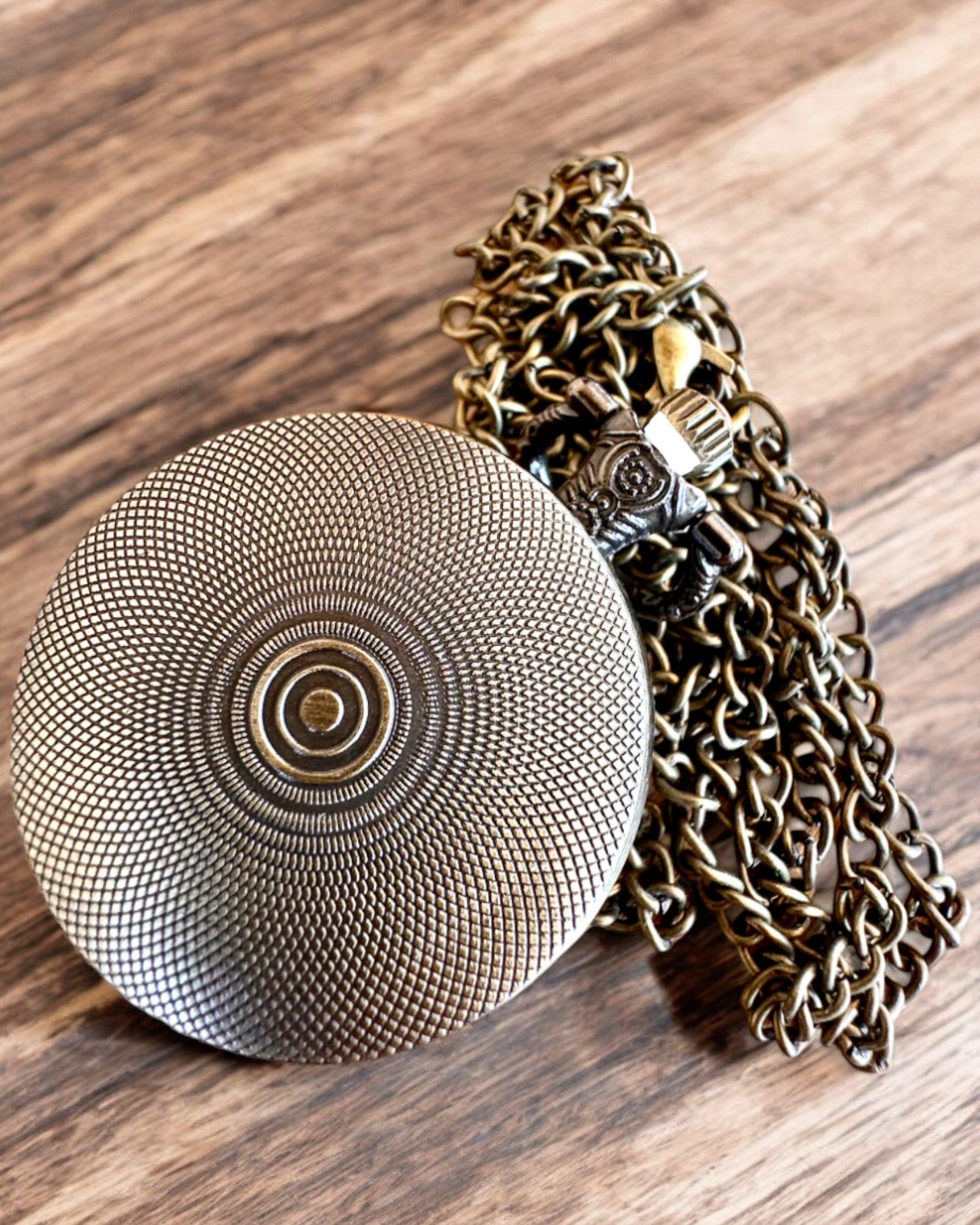 Lommeur Unicorn Elegance med kæde, enhjørningemotiv, gratis specialgravering