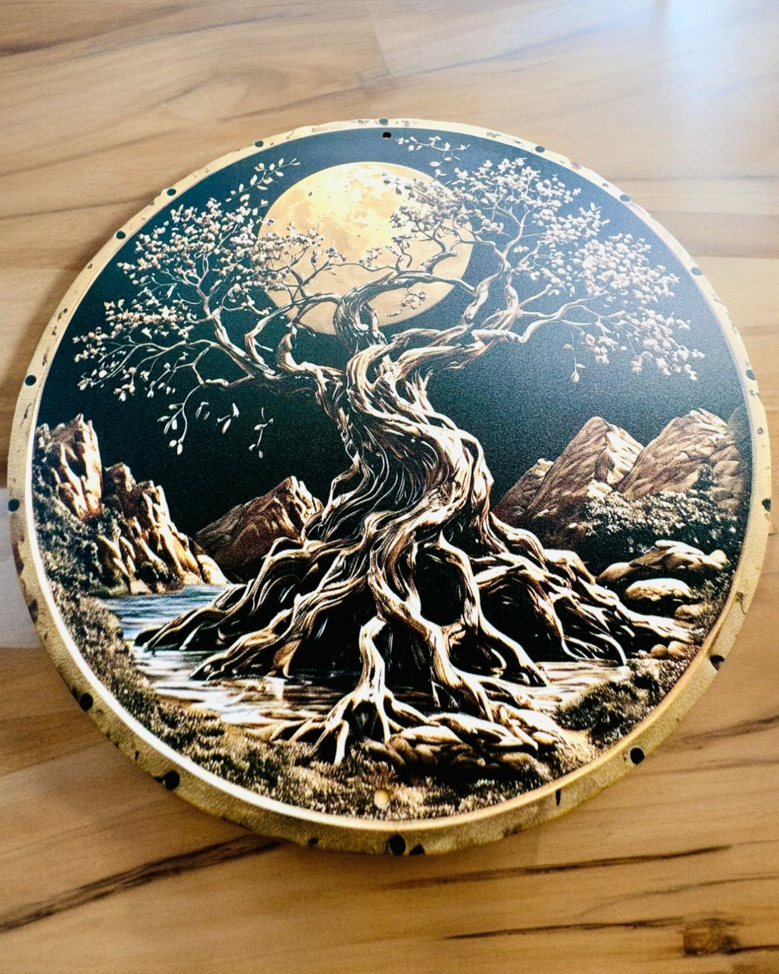 Vedhæng "Magiske Naturcirkler" - mulighed for personlig gravering. 3 varianter at vælge imellem