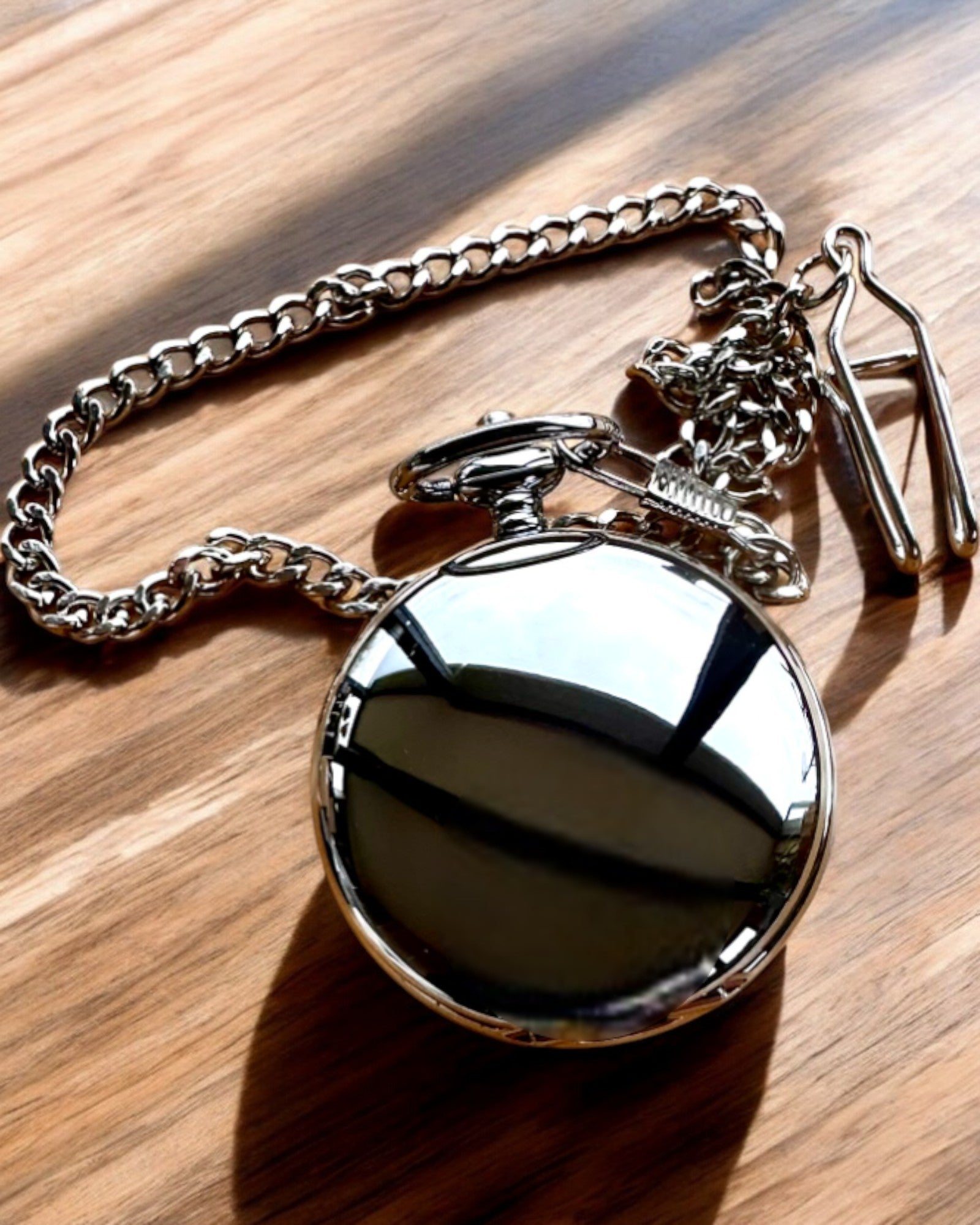 Klassisk Mekanisk Lommeur med Dobbelt Låg, Manuel, Sølvfarvet