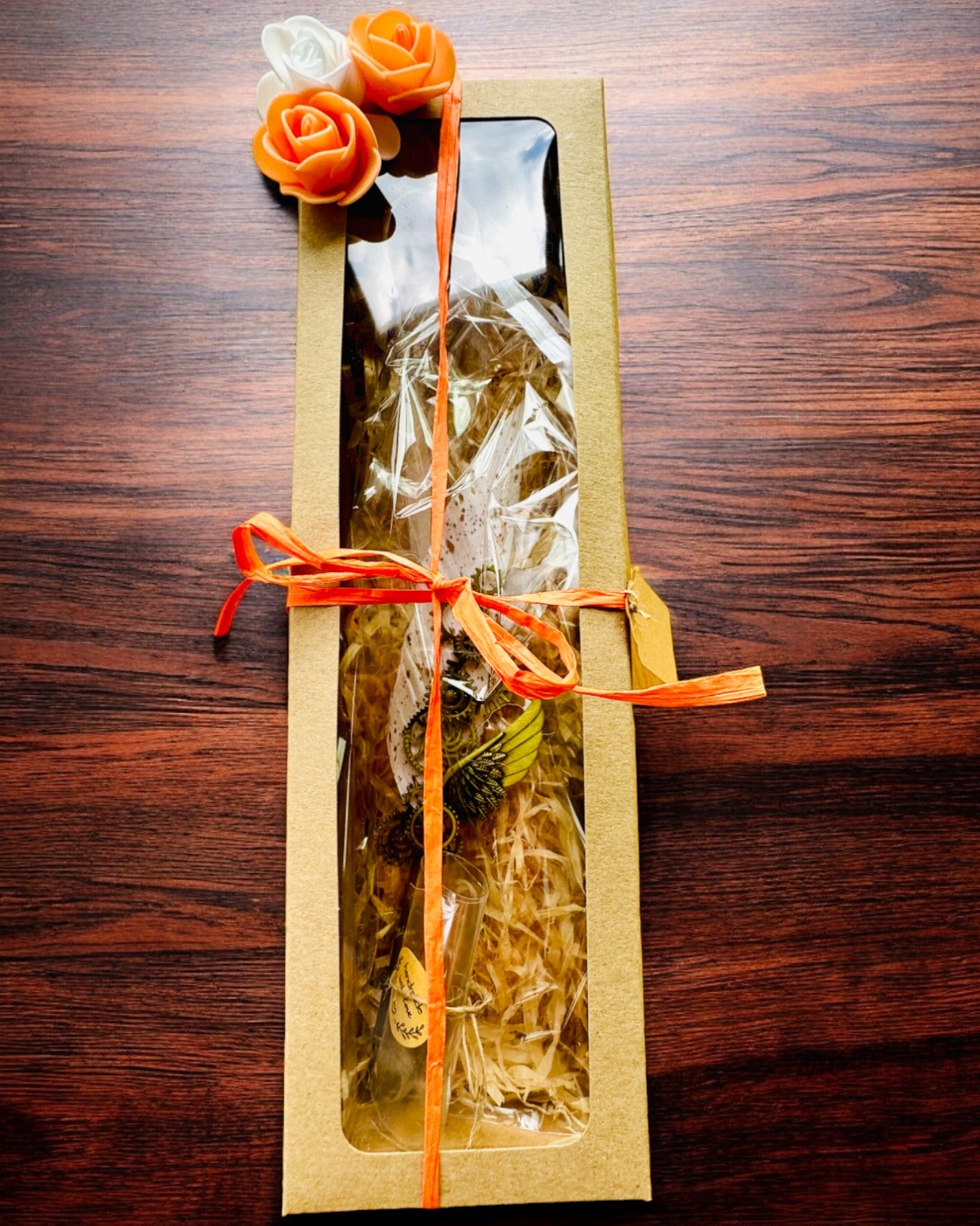 Kaligrafipenne "Steampunk Elegance" med Kalkunfjer - Håndlavet 5 varianter at vælge imellem, personliggørelse med gravering til gave