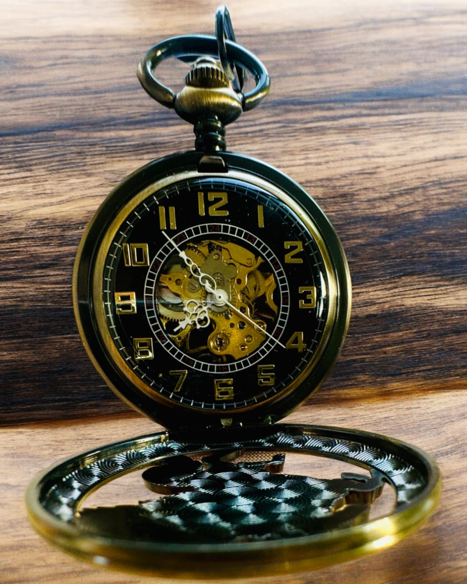 Lommeur "Equus Tempus" - Farve: Kobber, med Hestemotiv, mulighed for personlig gravering