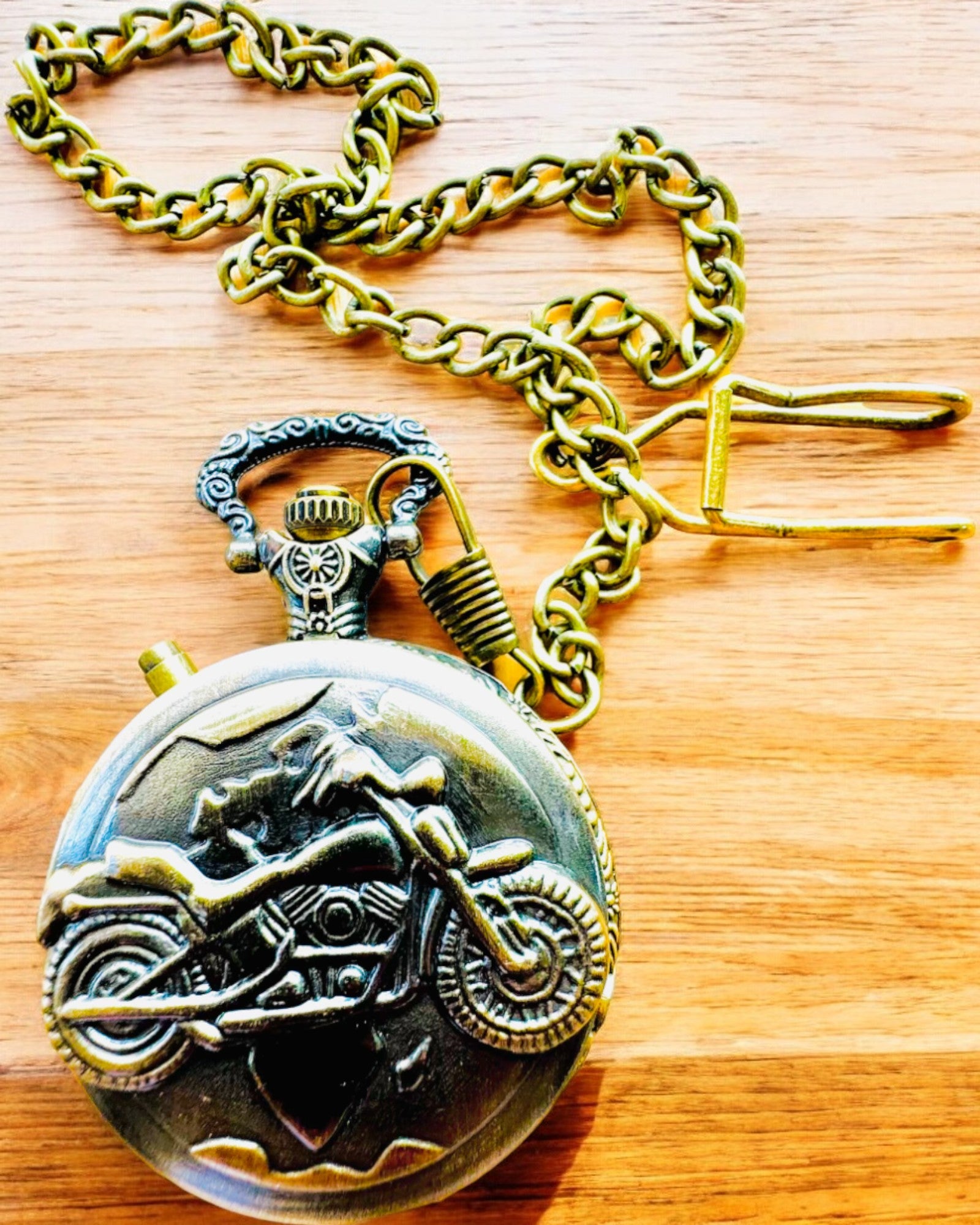 Lommeur "Motocyklowy Elegancik 2" – Gravering til gave, 3 farvevarianter