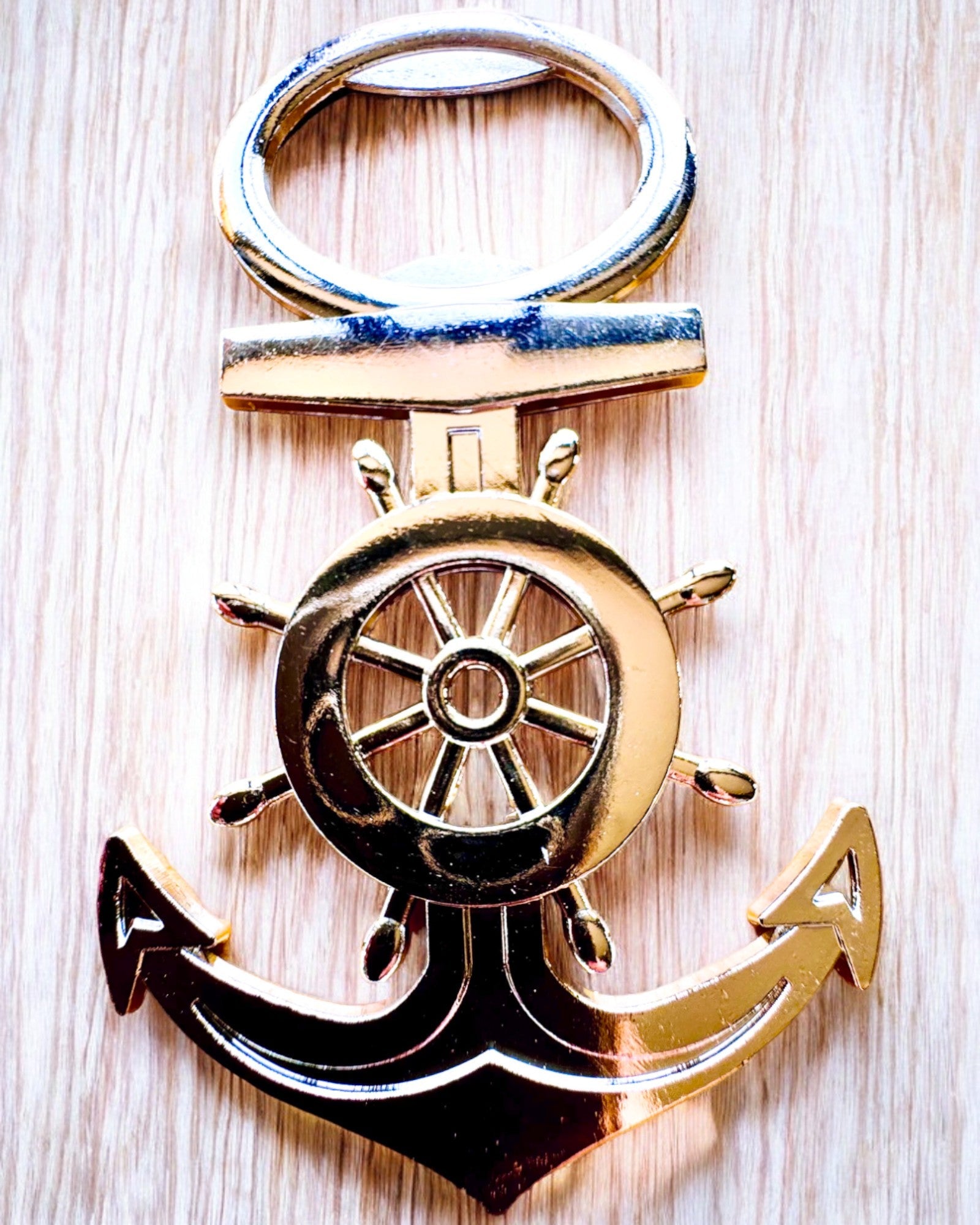 Kaptejnens flaskeåbner - mulighed for personlig gravering, sølvfarvet