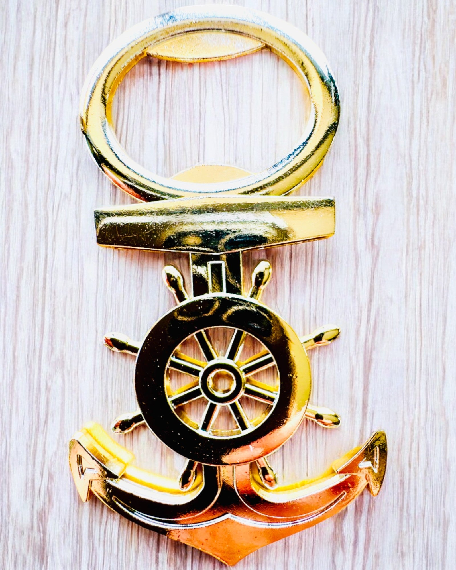 Kaptejnens flaskeåbner - mulighed for personlig gravering, sølvfarvet