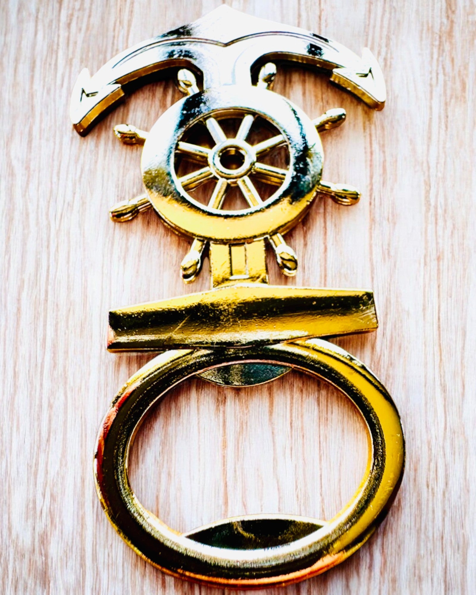 Kaptejnens flaskeåbner - mulighed for personlig gravering, sølvfarvet