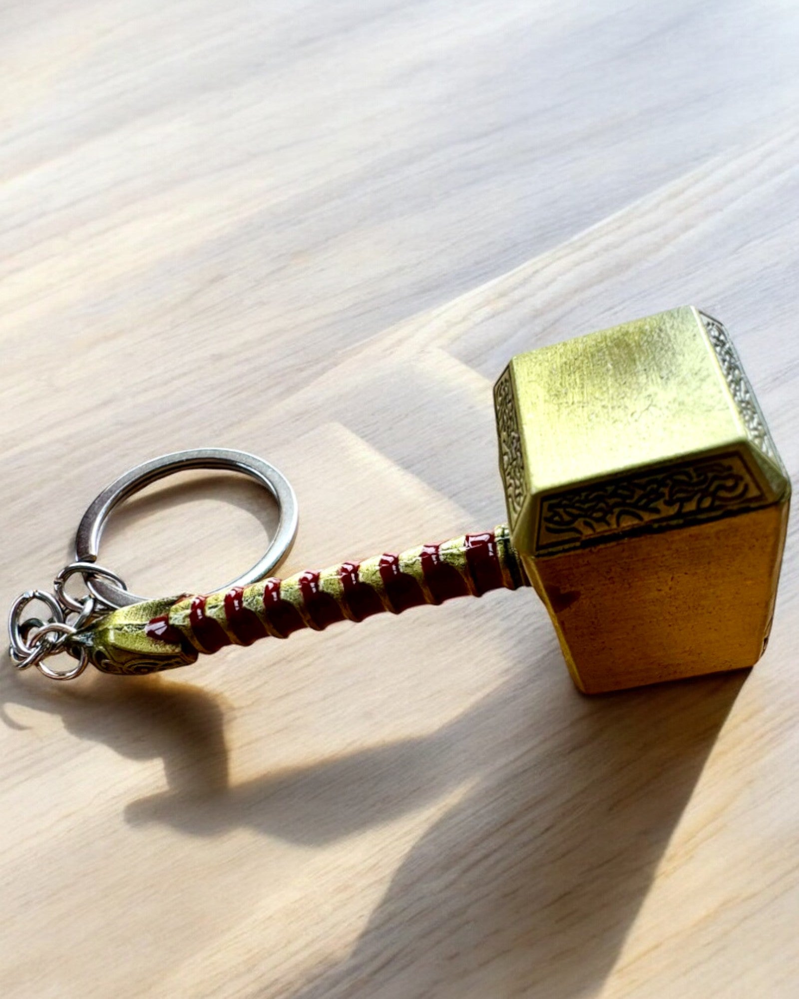 Vikingehammer - Nøglering og oplukker i ét - Premium, mulighed for personlig gravering