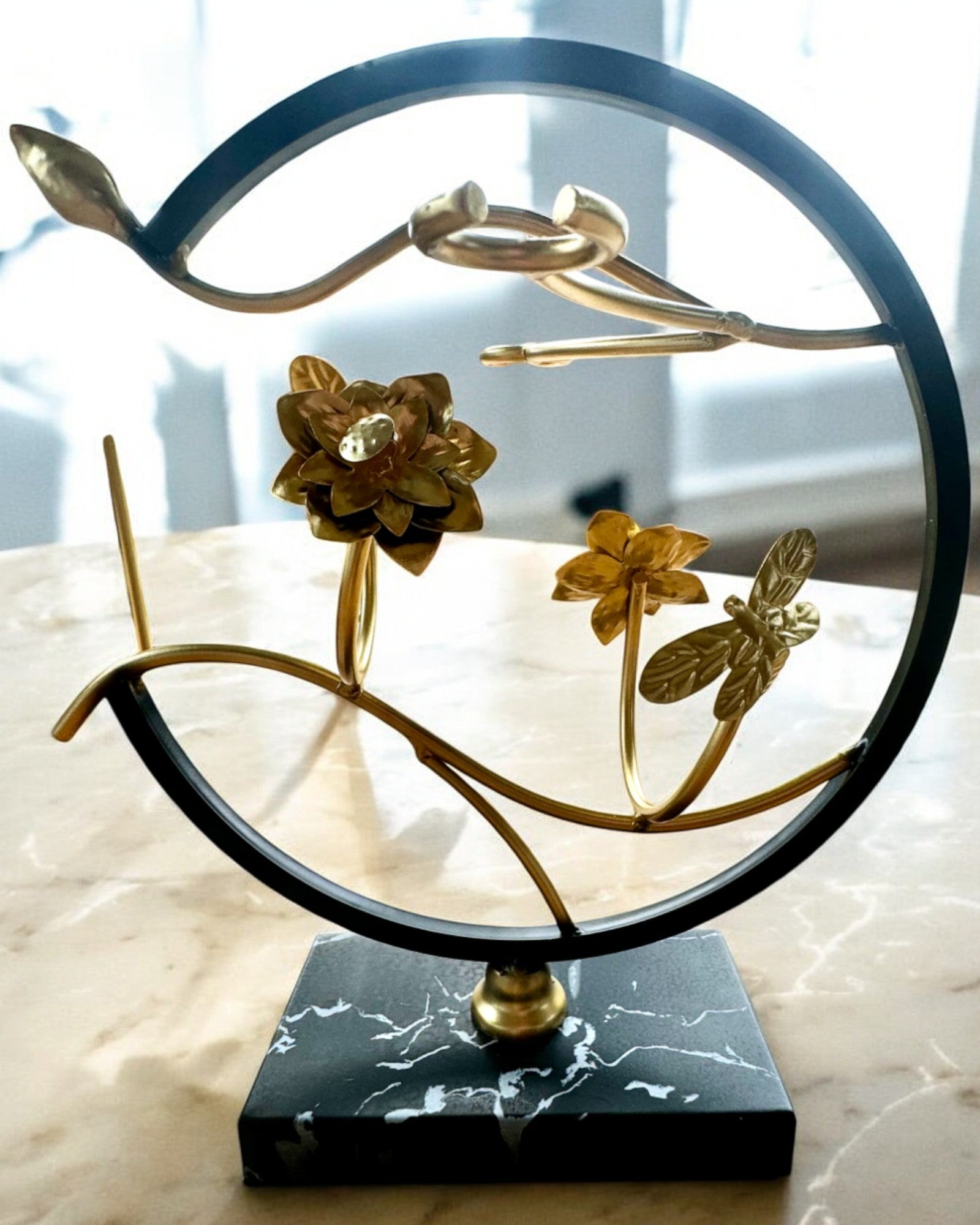 Stativ "Elegancki Owad" - til vinflaske og glas, højde 33 cm, mulighed for personliggørelse med gravering til gave