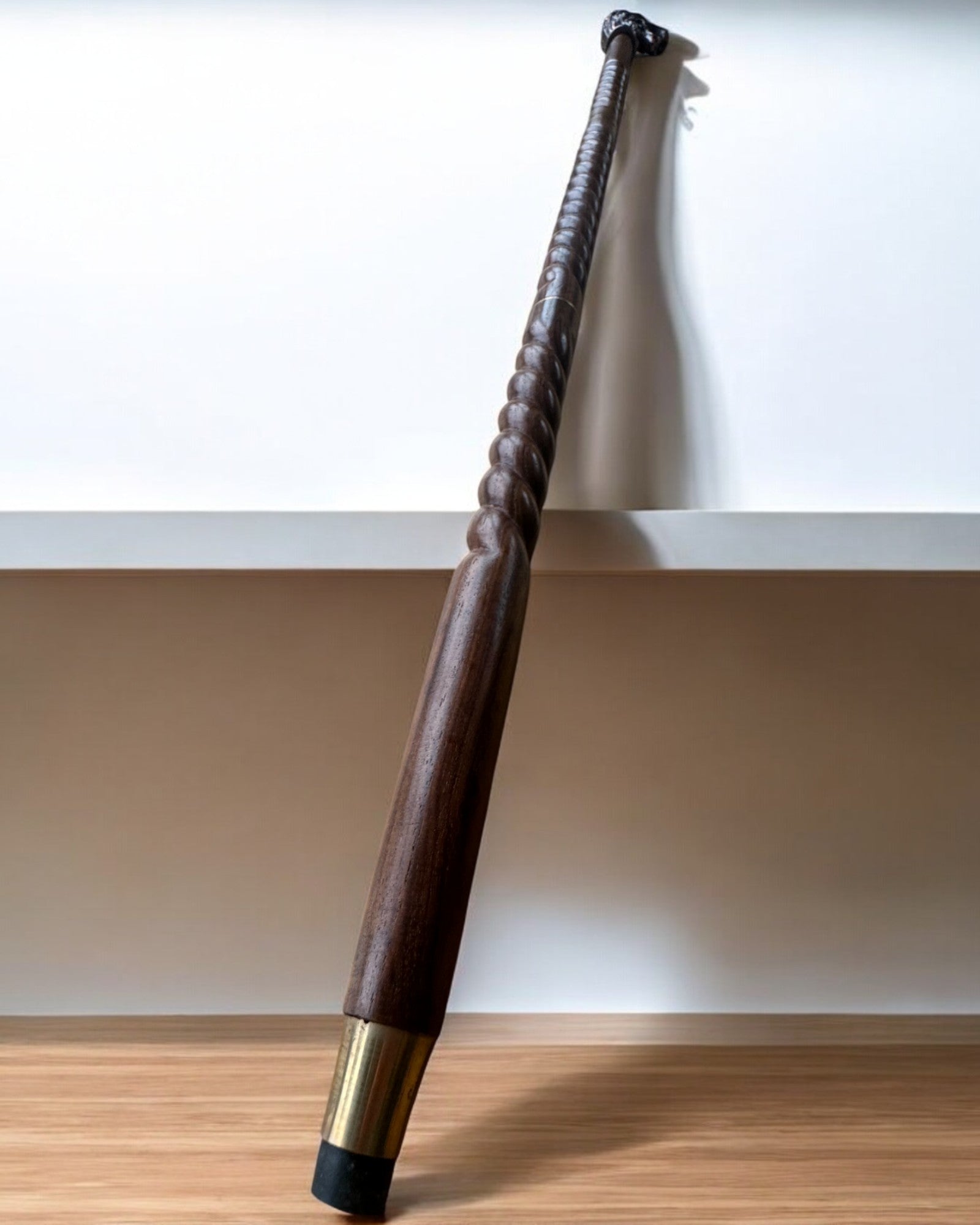 Ulvevogter Håndskåret Vandrestav, Træ, mulighed for personlig gravering