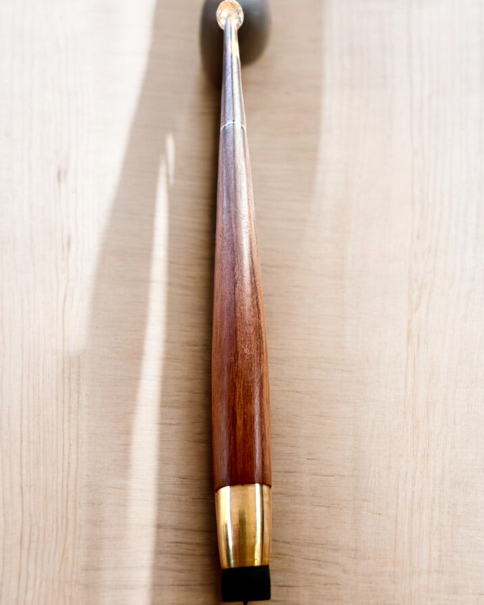 Vandrestok "Diamant i bronze" - Håndlavet i træ, mulighed for gravering