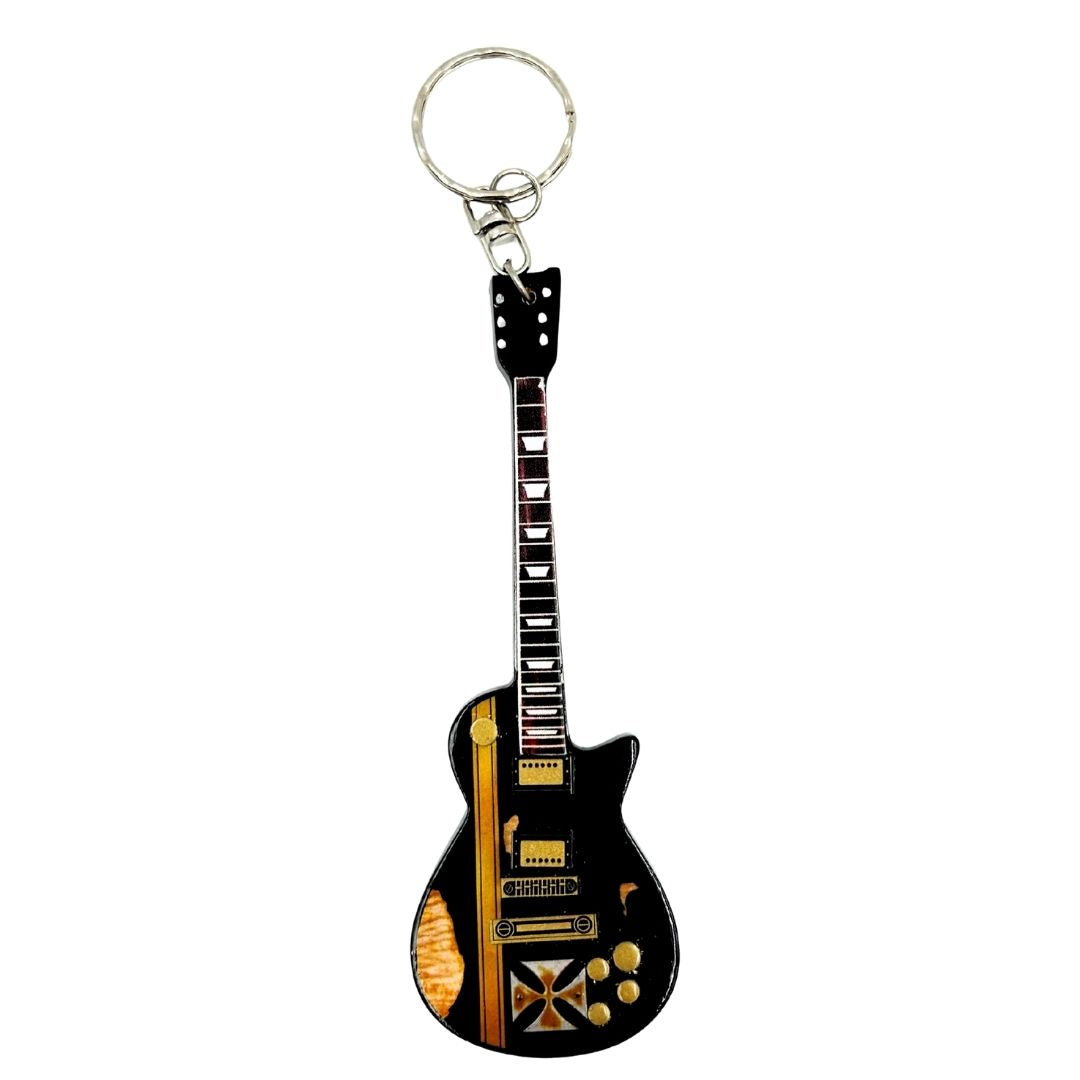 Nøglering guitar i stil med Metallica - James Hetfield - Iron Cross - EGK-0191