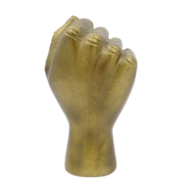 Knyttet næve dekorativ figur aluminium 18cm - 20755-18