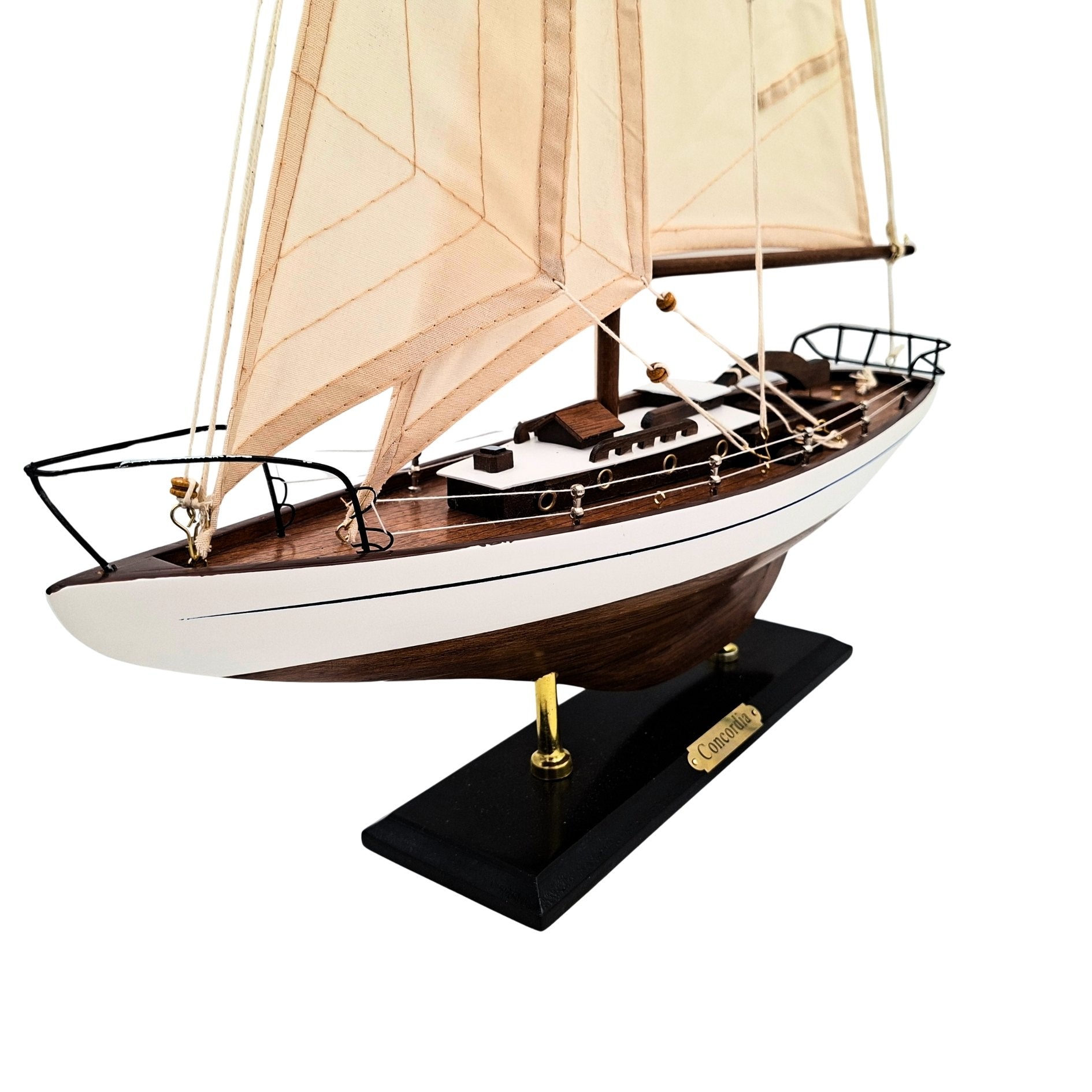 Model af sejlyacht - maritim dekoration 66 cm – 50445