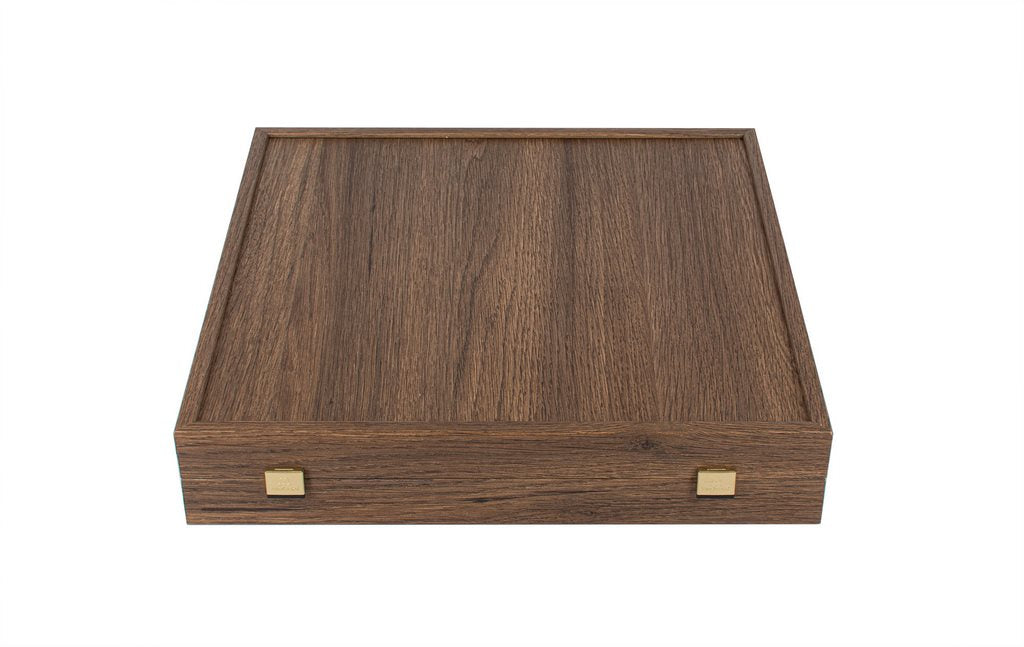 Stort eksklusivt skakspil – 36x36 cm – guld-sølv - Renæssance S9BRGS