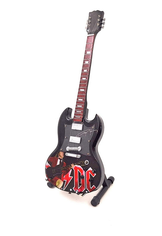 Mini-guitar - 24,5 cm – i Angus Young-stil – MGT-8518