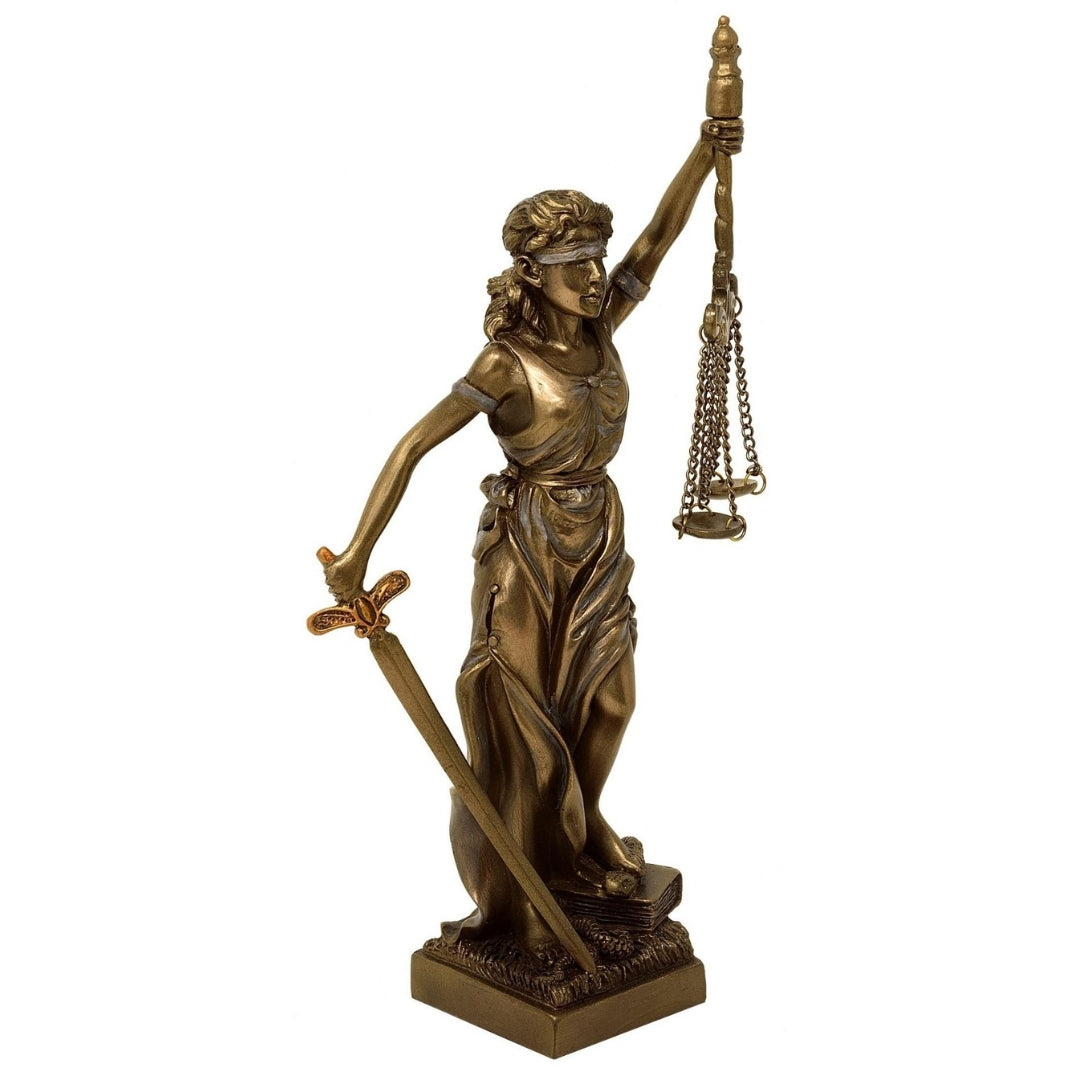Figur af Themis, retfærdighedens gudinde, 20 cm - gave til advokat – MC-90184