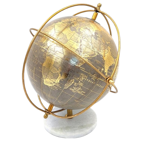 Dekorativ globus på stenfod GLB-127