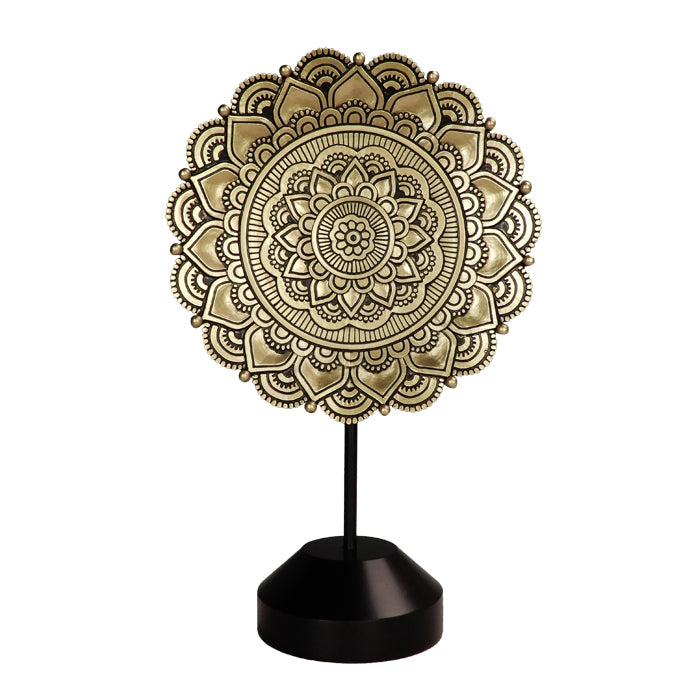 Oval mandalafigur - buddhistisk dekoration - 35cm - 44032FJH