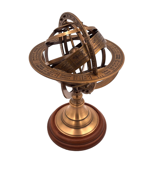 Astrolabium i messing – højde 21cm - AMG140