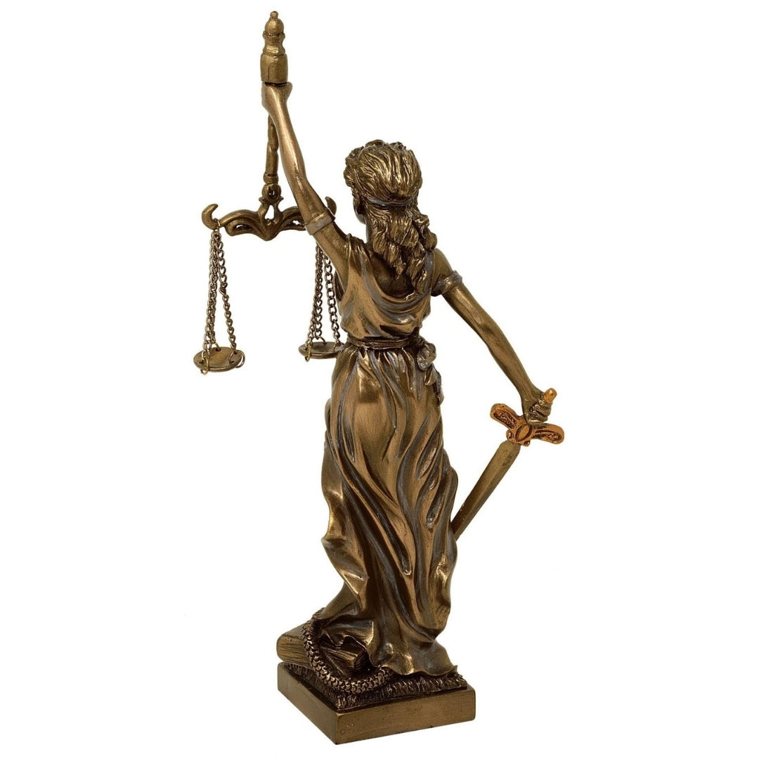 Figur af Themis, retfærdighedens gudinde, 20 cm - gave til advokat – MC-90184