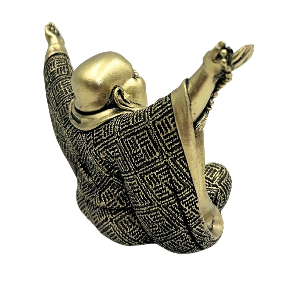 Buddhafigur – glad Buddha – gylden dekoration - 4406FJH