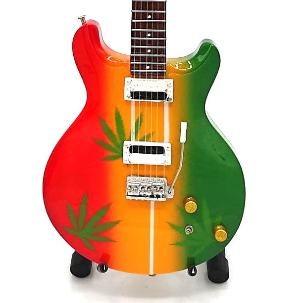 Mini-guitar i stil med Bob Marley Tribute Ganja MGT-0468