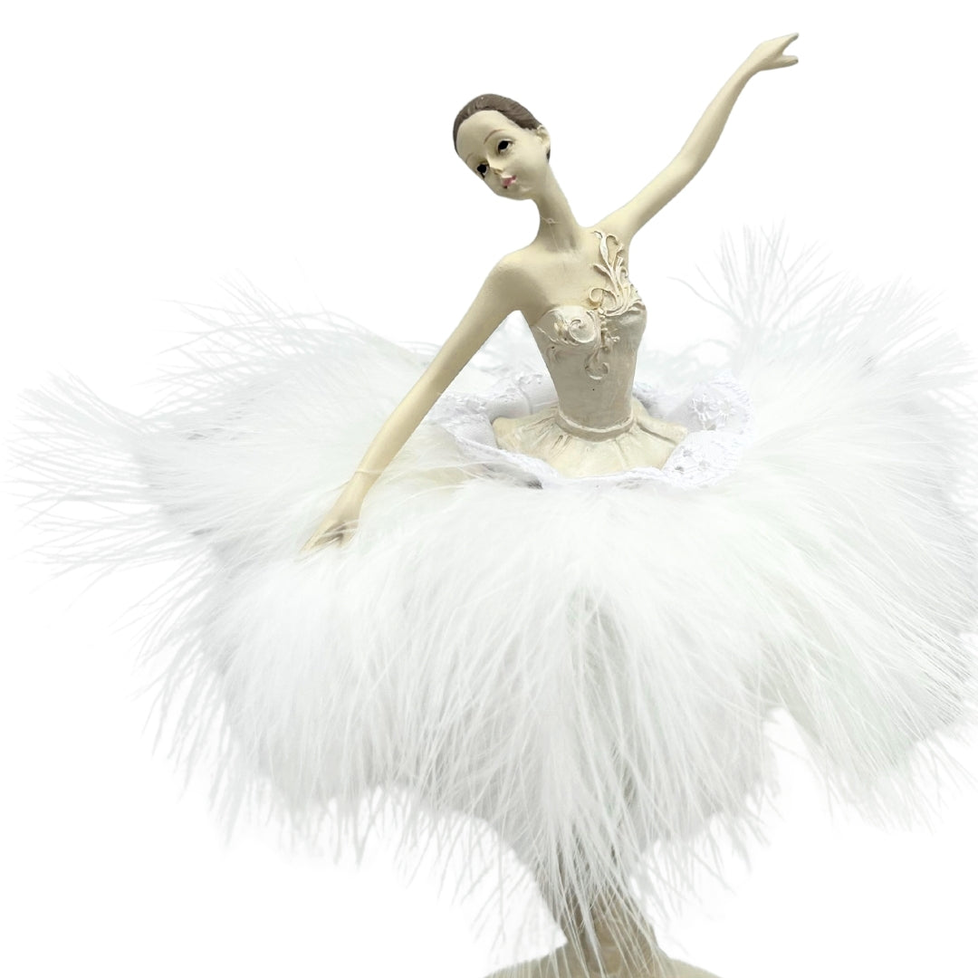 Spilledåse med ballerina Snedronningen, bevægelig 23,5 cm – MP-19009